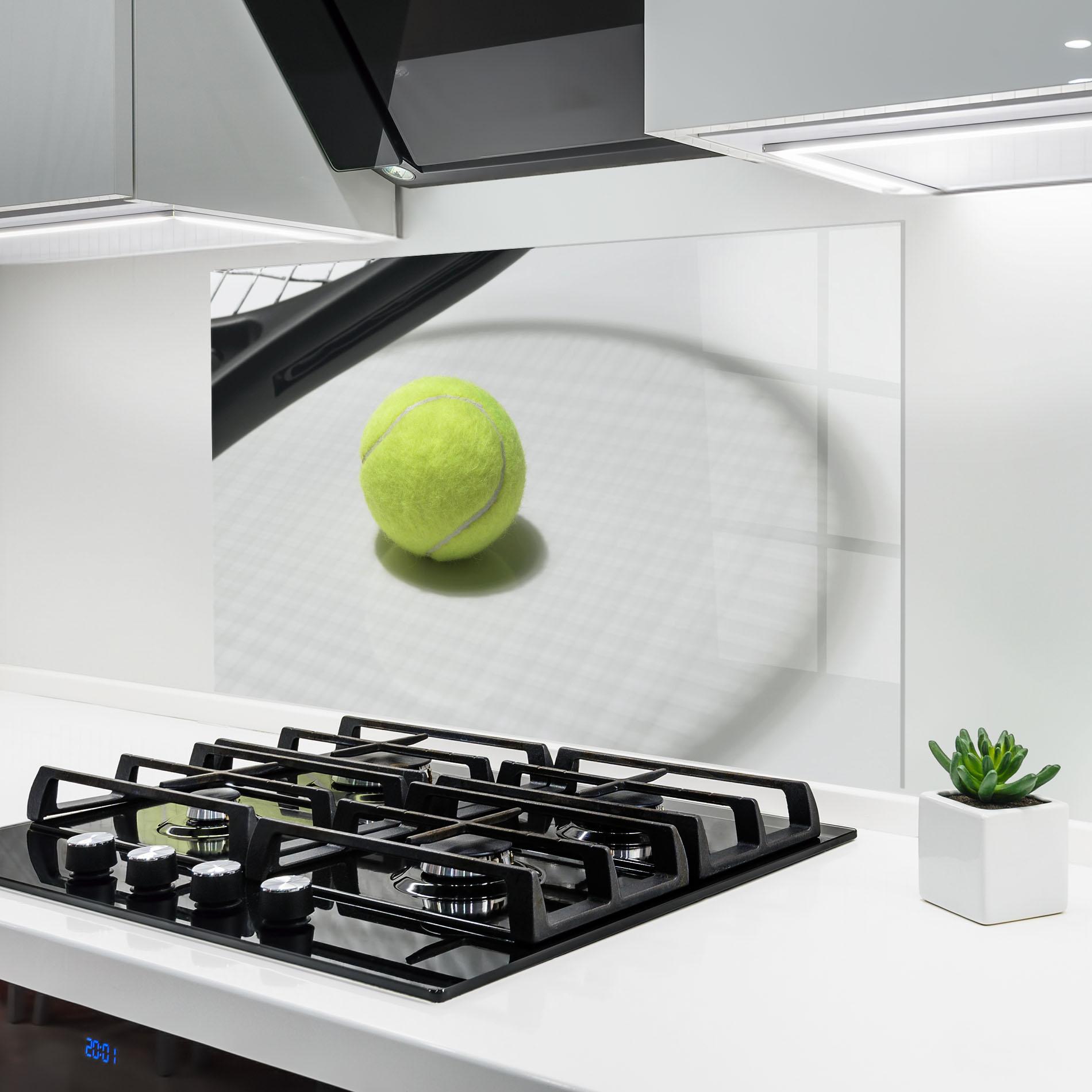 Panou Sticla Bucatarie Tennis Racket Shadow mockup 6