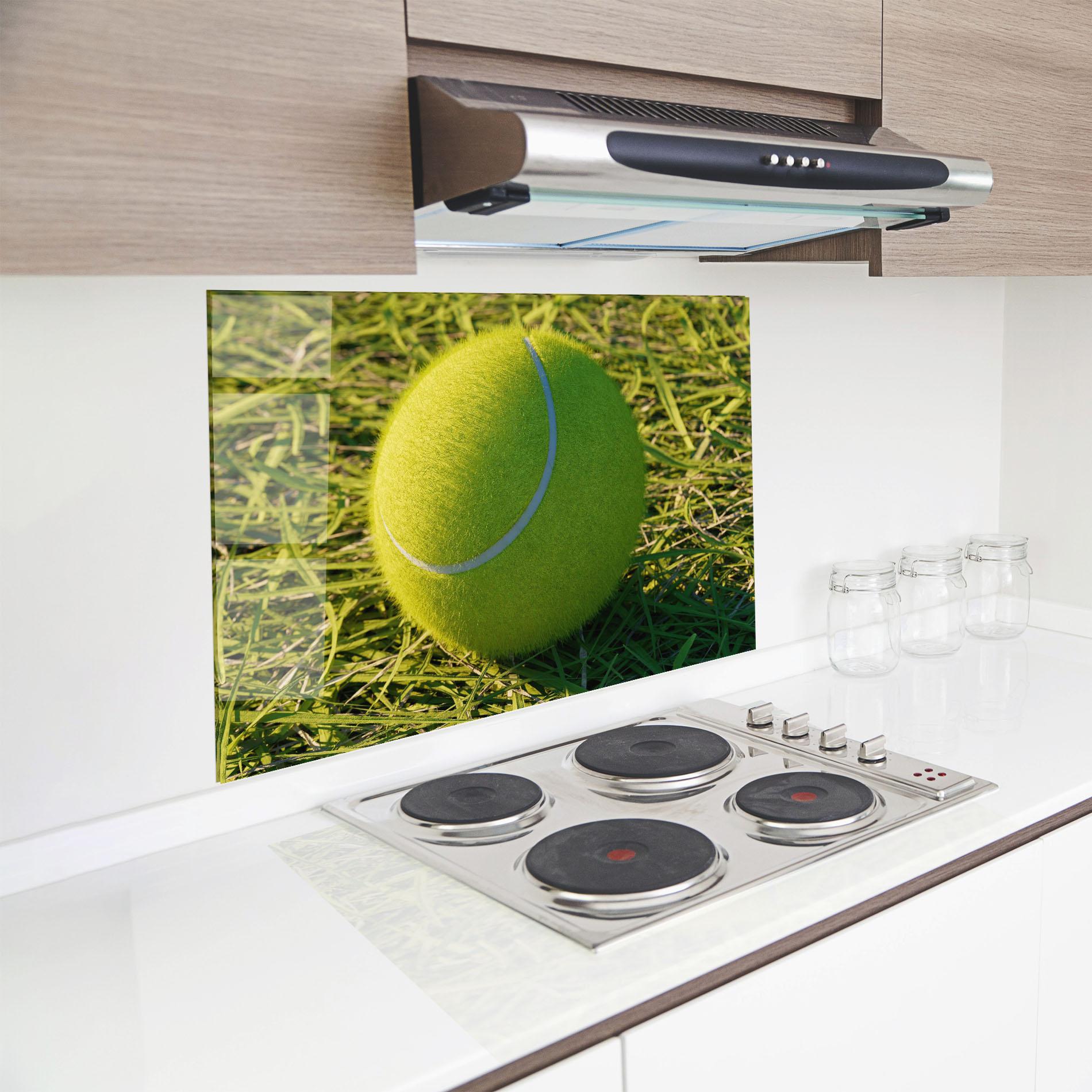 Panou Sticla Bucatarie Green Tennis Ball mockup 8