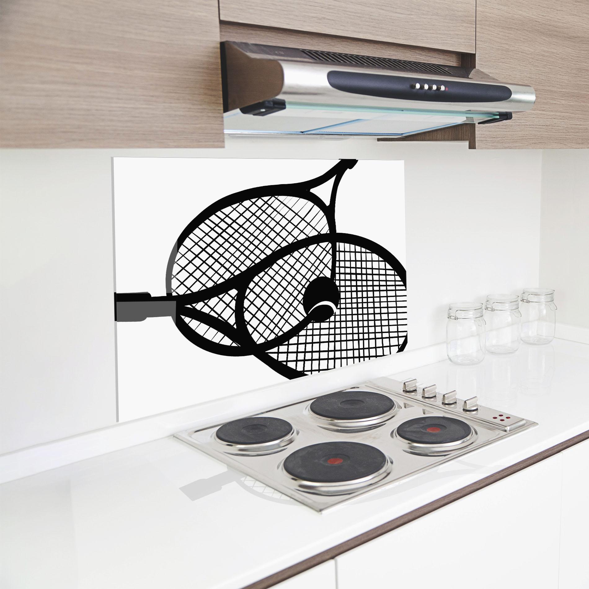 Panou Sticla Bucatarie Tennis Ball Line mockup 8