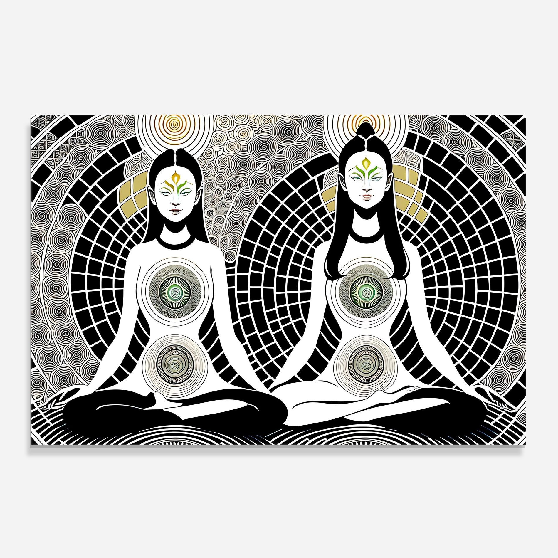 Clolorful Meditation mockup 0