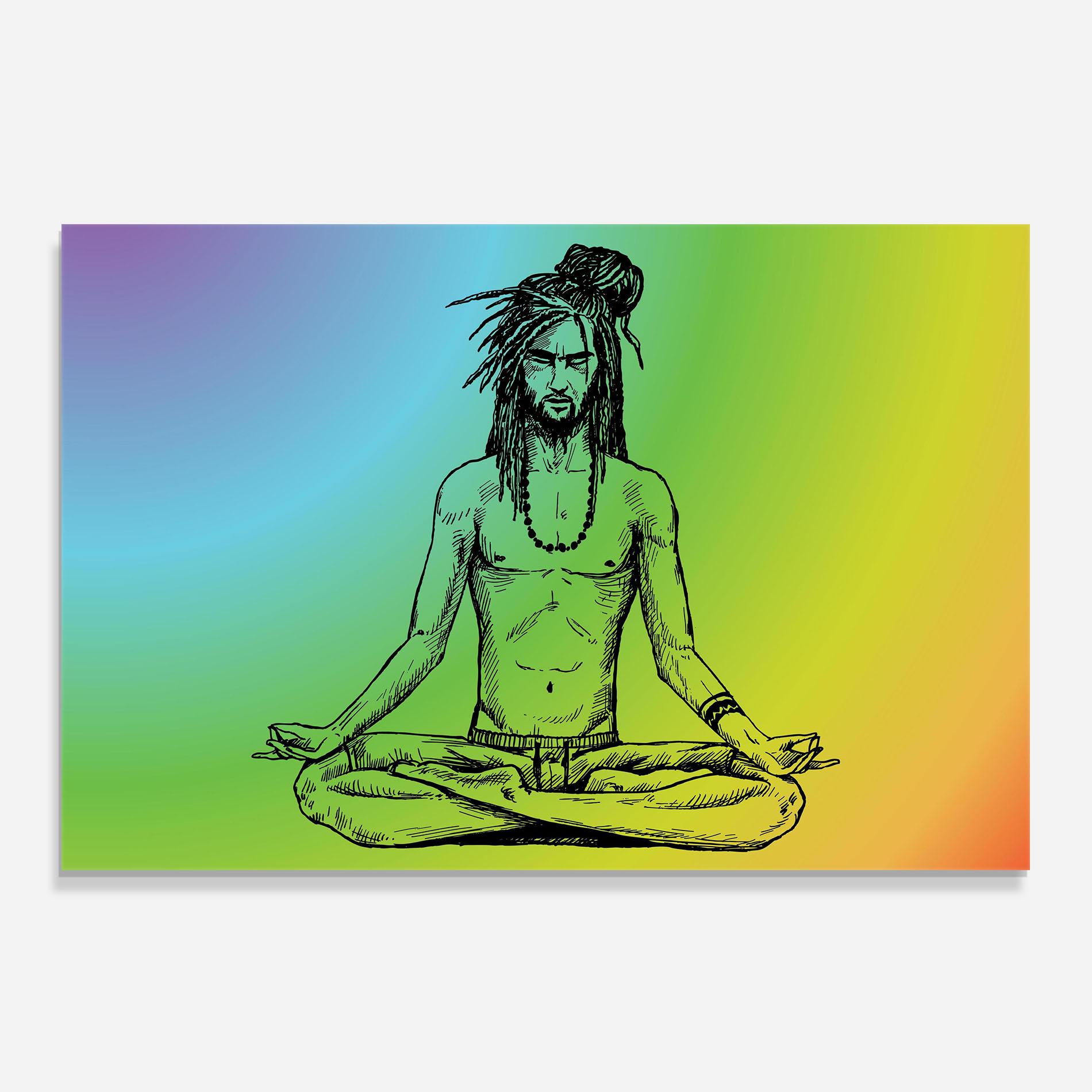 Panou Sticla Bucatarie Meditation Time mockup 0