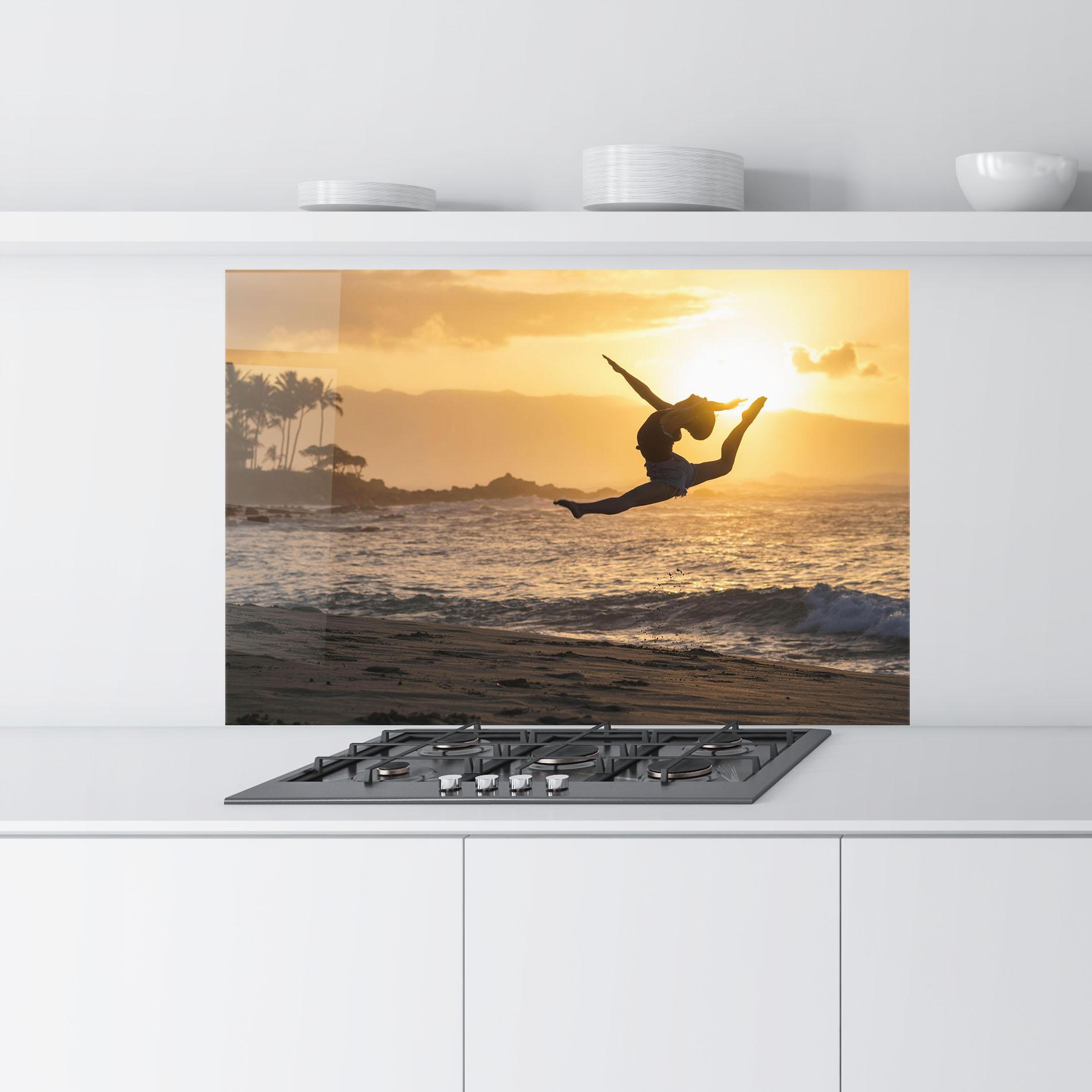 Panou Sticla Bucatarie Radiant Ripple mockup 9