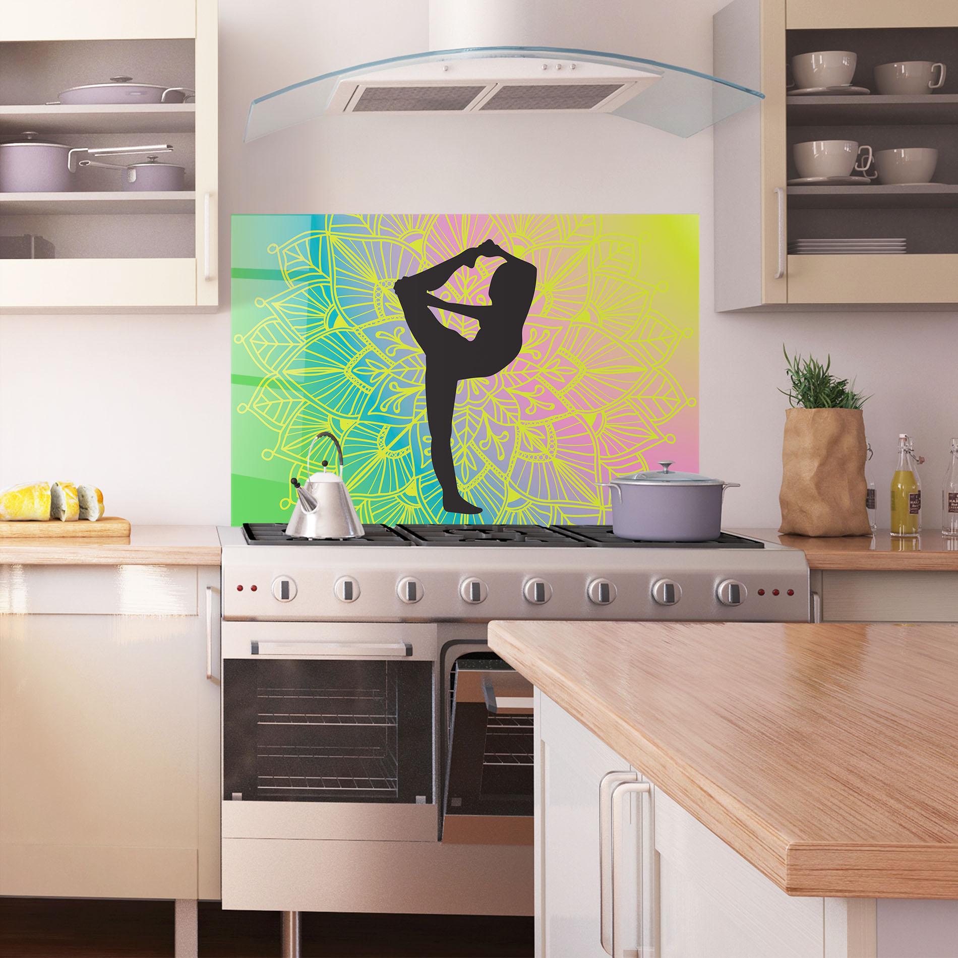Panou Sticla Bucatarie Peace Yoga 03 mockup 1