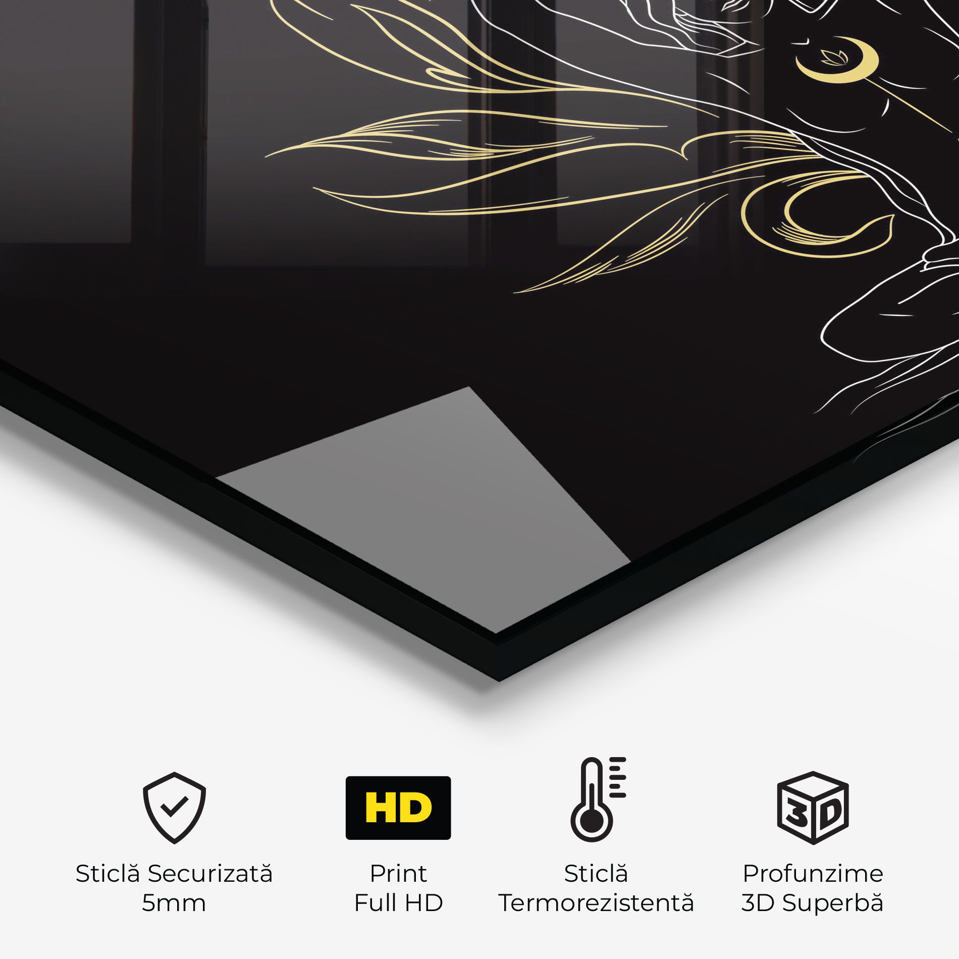 Gold Yoga Pose mockup 2