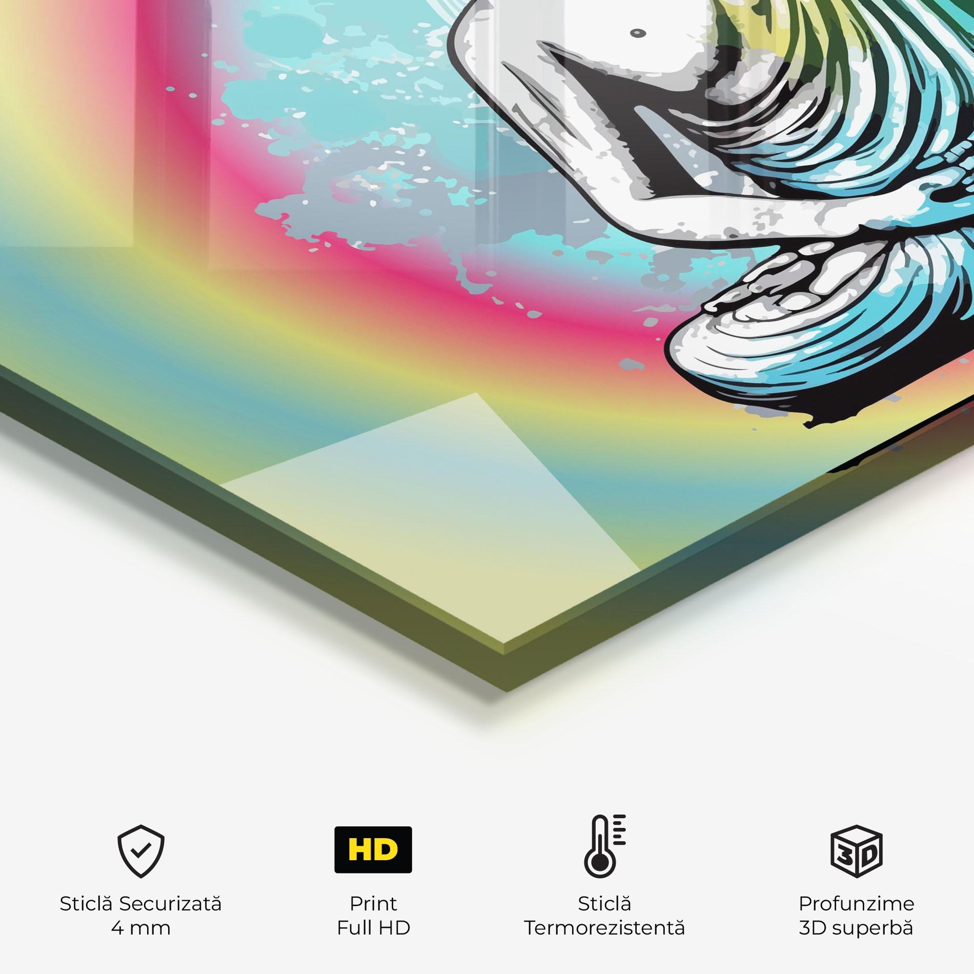 Panou Sticla Bucatarie Budha Yoga mockup 2