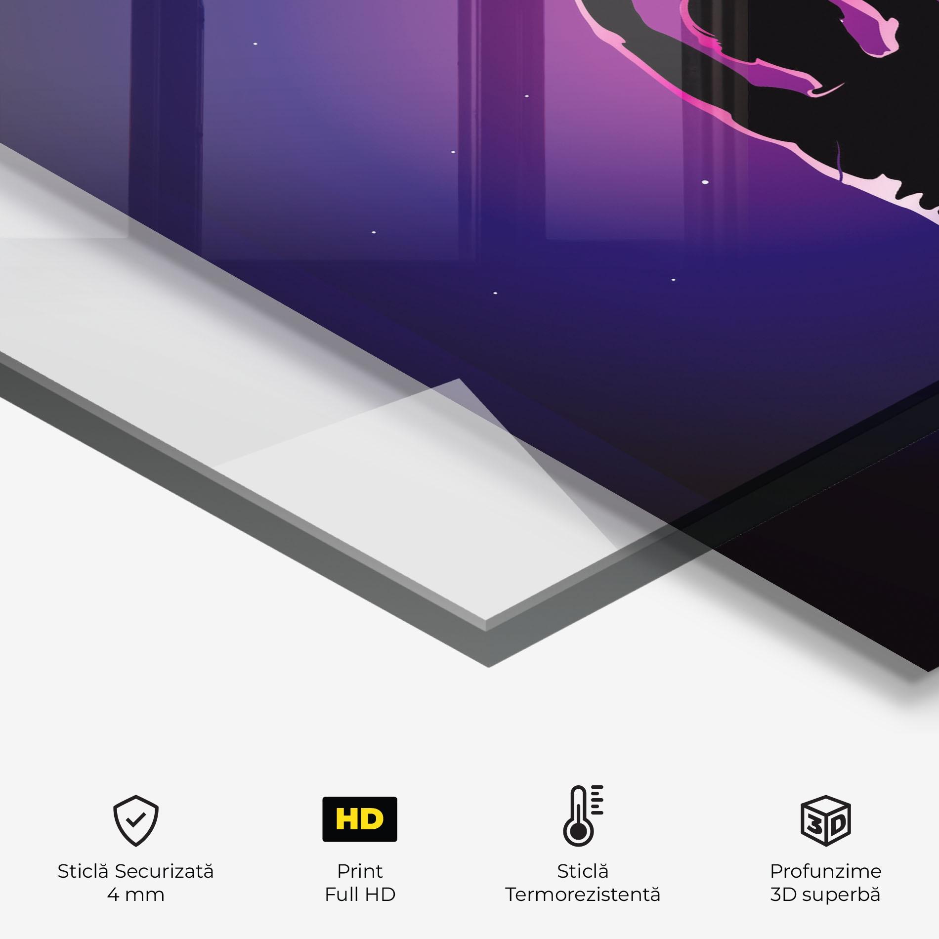 Panou Sticla Bucatarie Pretty Sky Yoga mockup 2