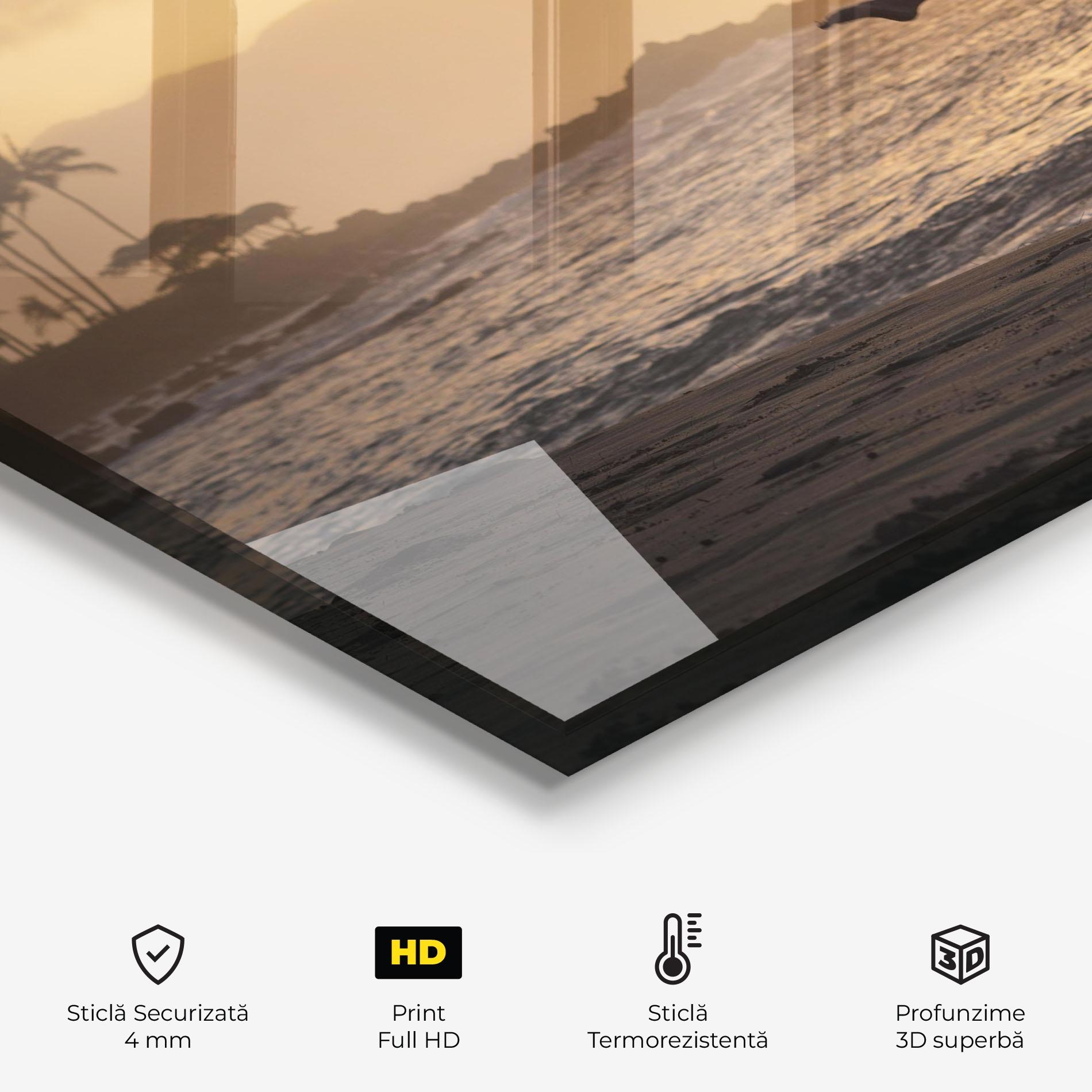 Panou Sticla Bucatarie Radiant Ripple mockup 2