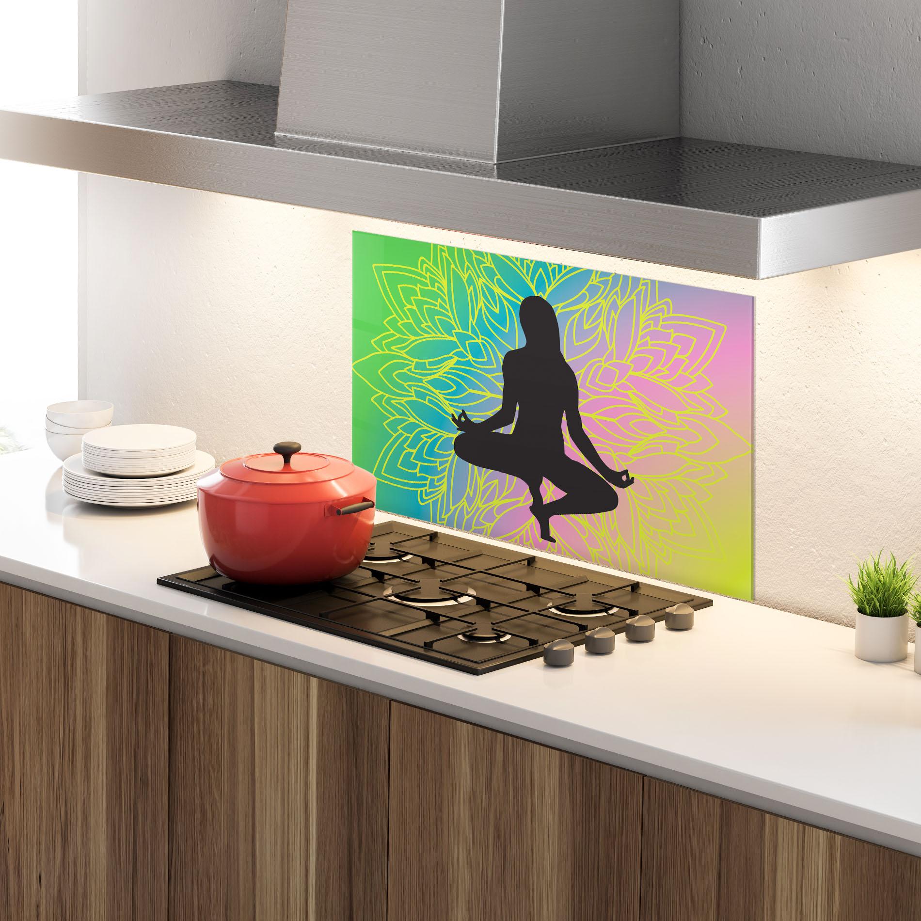 Panou Sticla Bucatarie Peace Yoga 01 mockup 4