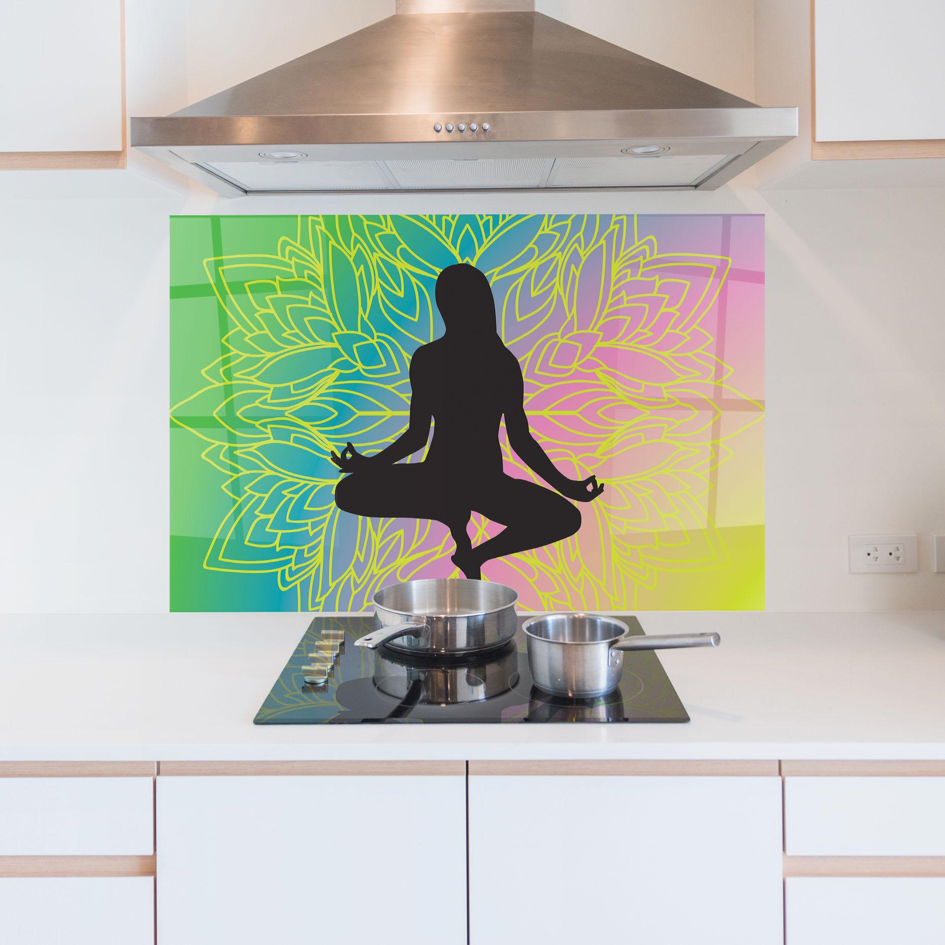 Panou Sticla Bucatarie Peace Yoga 01 mockup 5