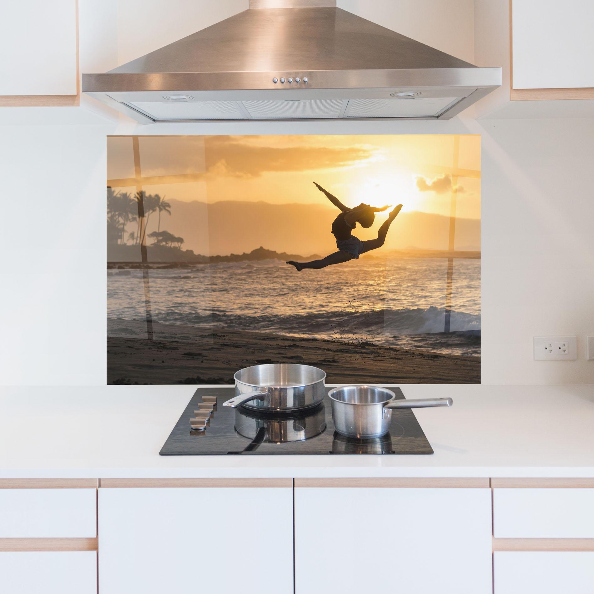 Panou Sticla Bucatarie Radiant Ripple mockup 5