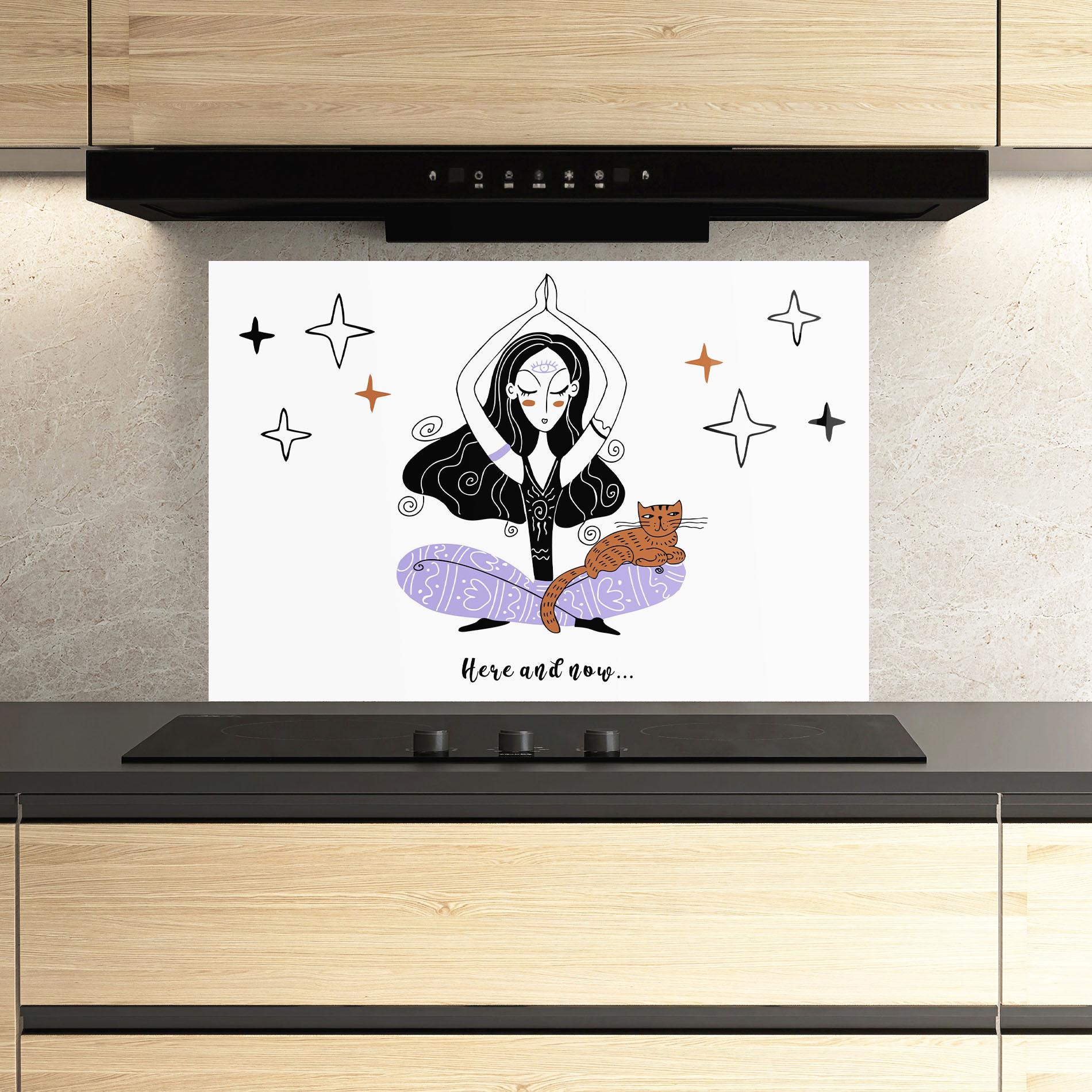 Panou Sticla Bucatarie Here And Now mockup 3