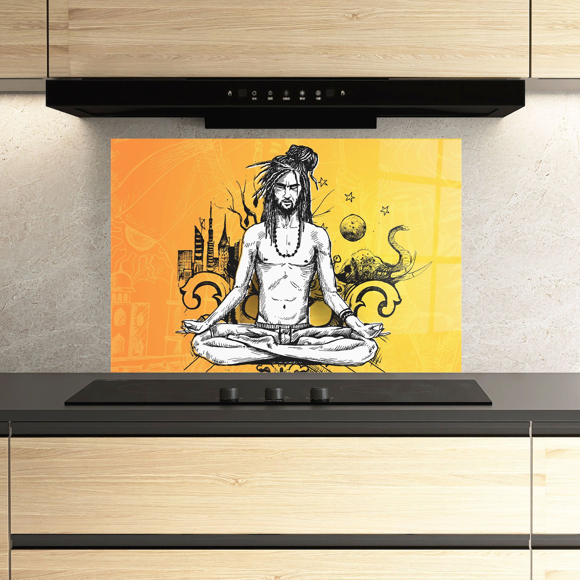 Orange Meditation mockup 3