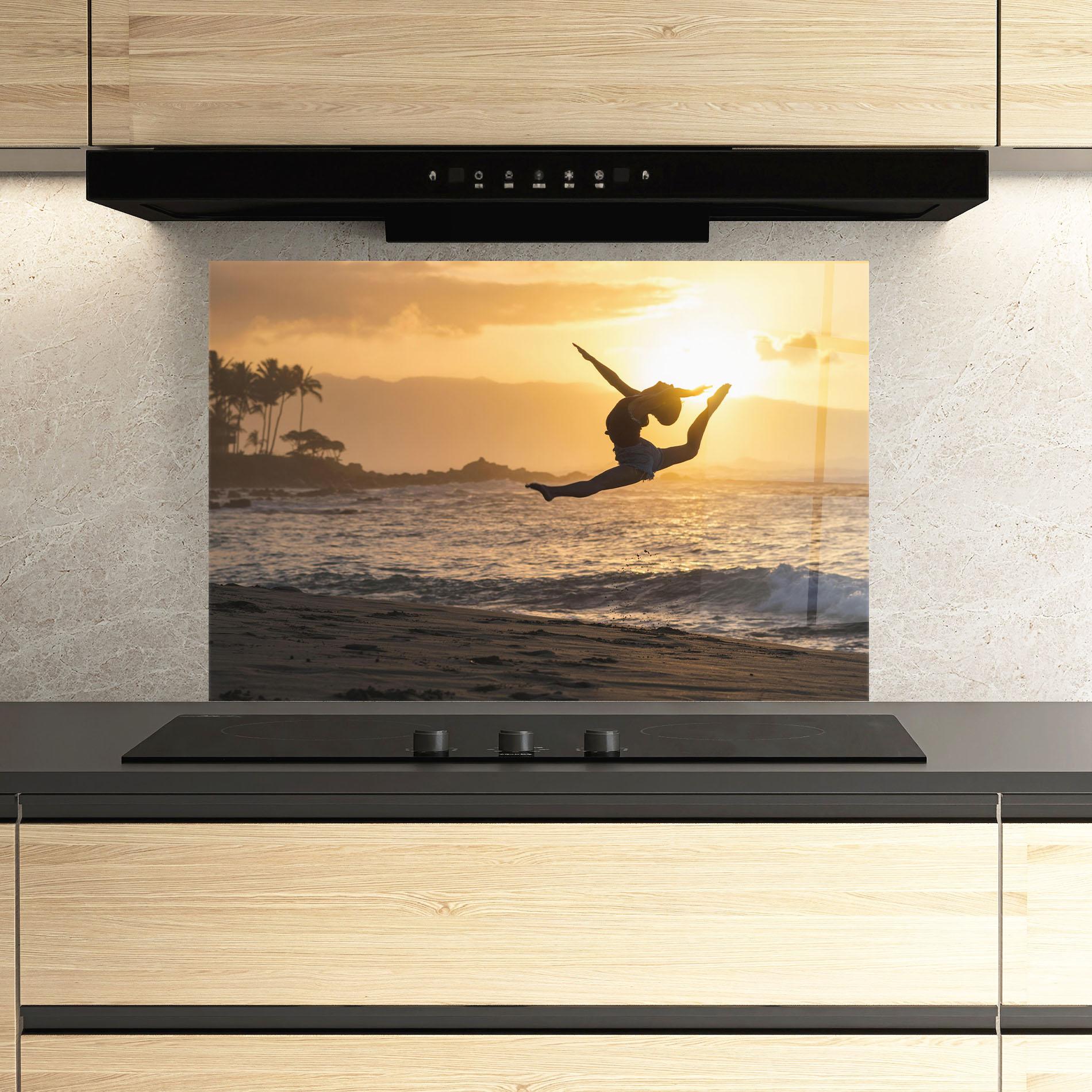 Panou Sticla Bucatarie Radiant Ripple mockup 3