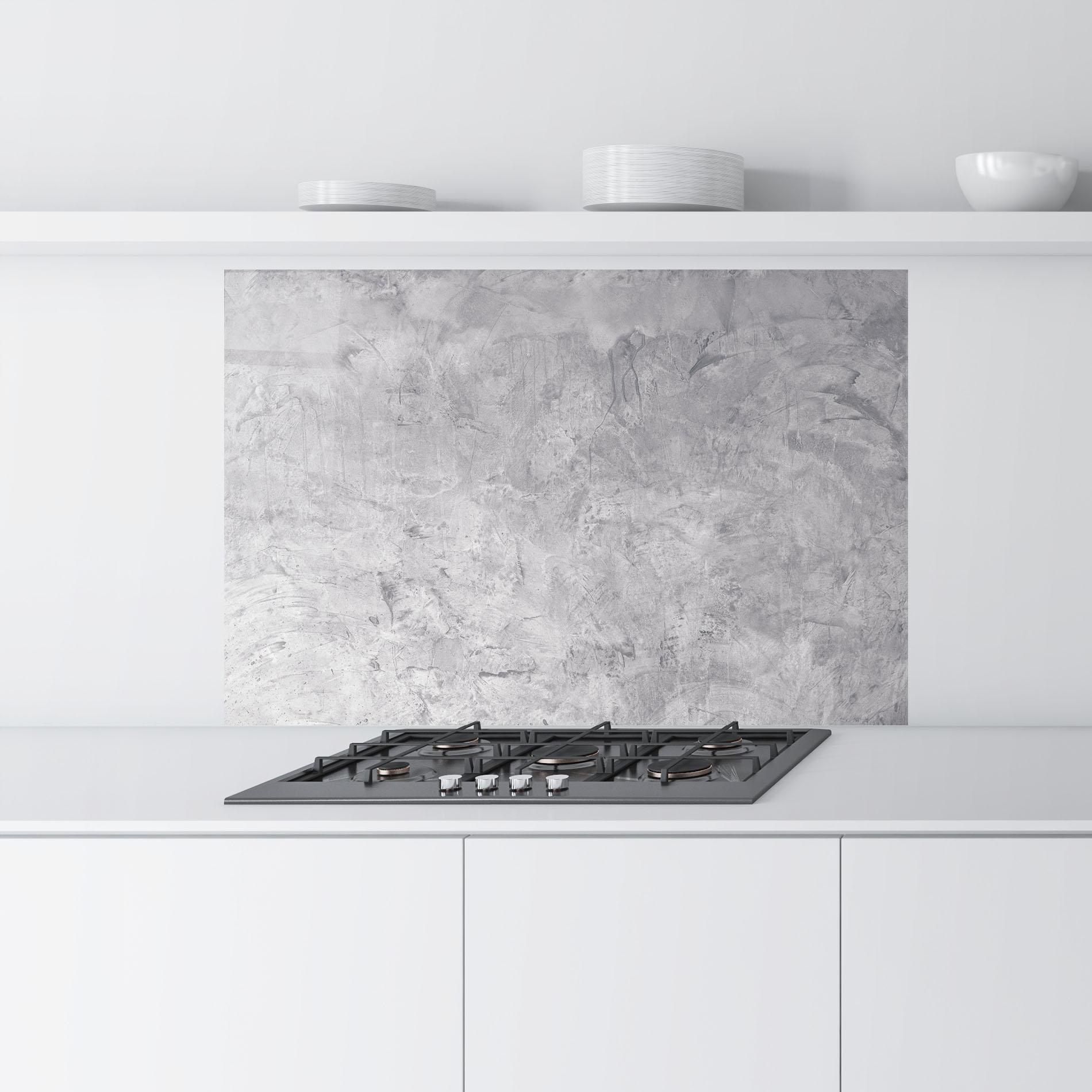 Panou Sticla Bucatarie Abstract Grey Wall mockup 9