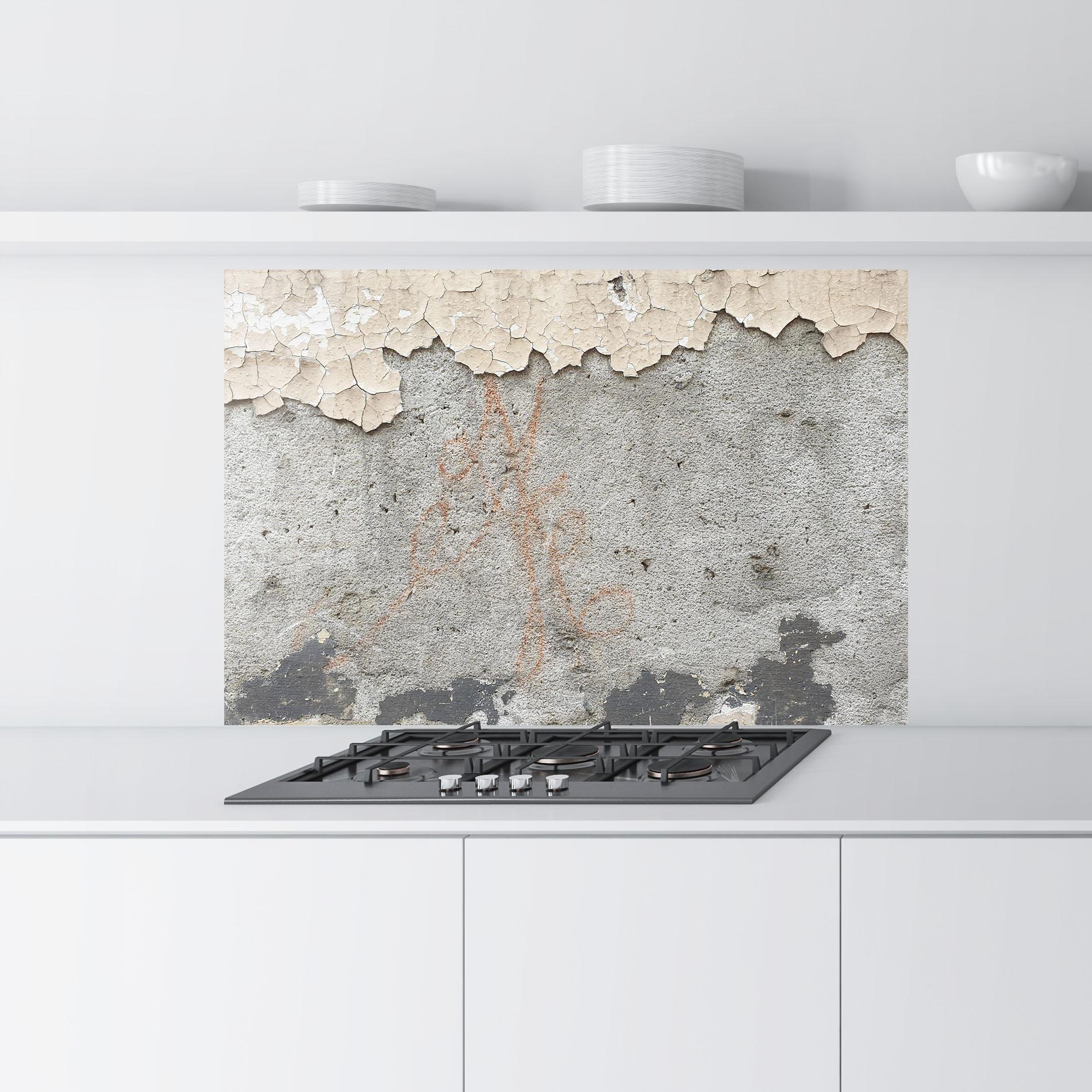 Panou Sticla Bucatarie Old Rusty Ciment mockup 9