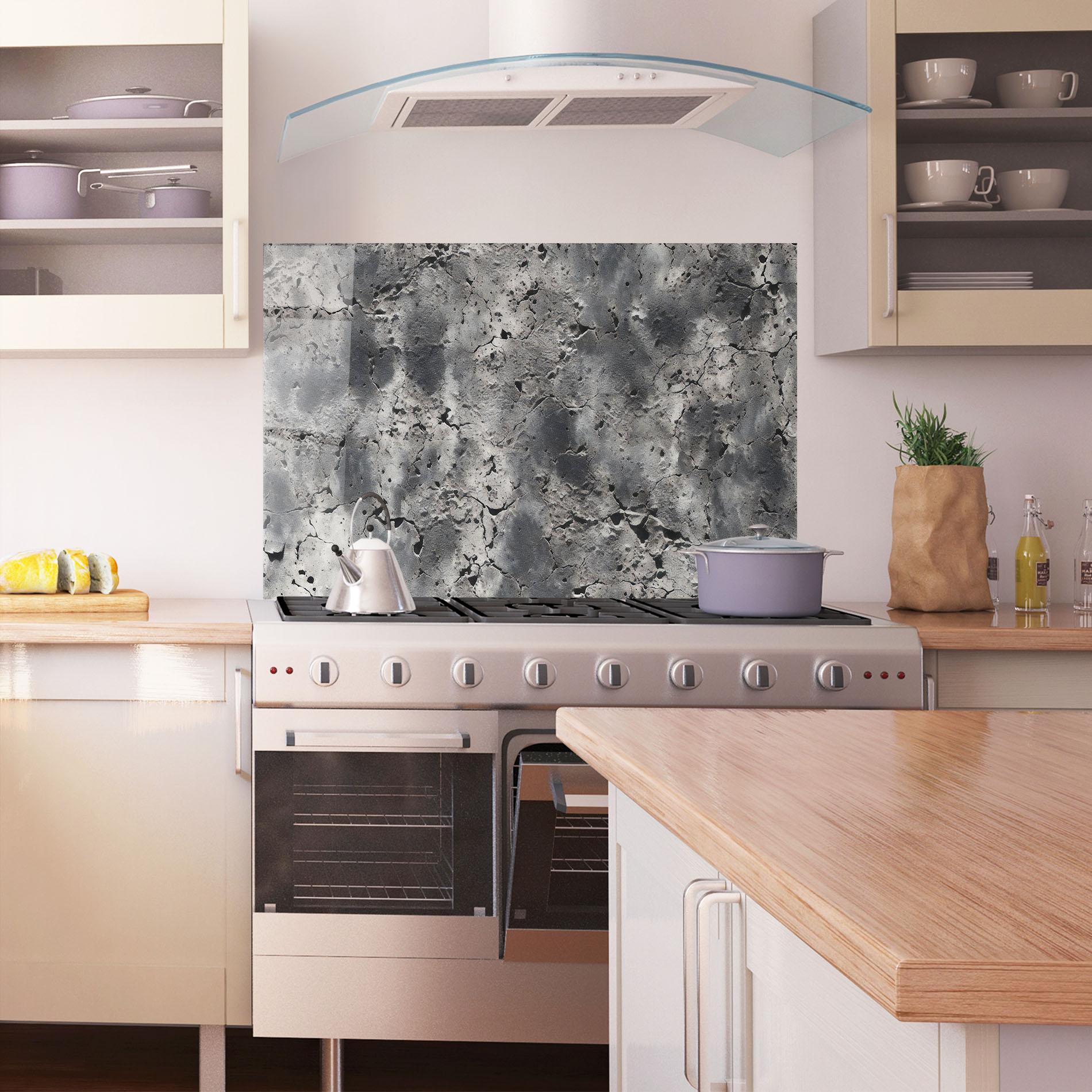 Panou Sticla Bucatarie Abstract Texture Concrete mockup 1