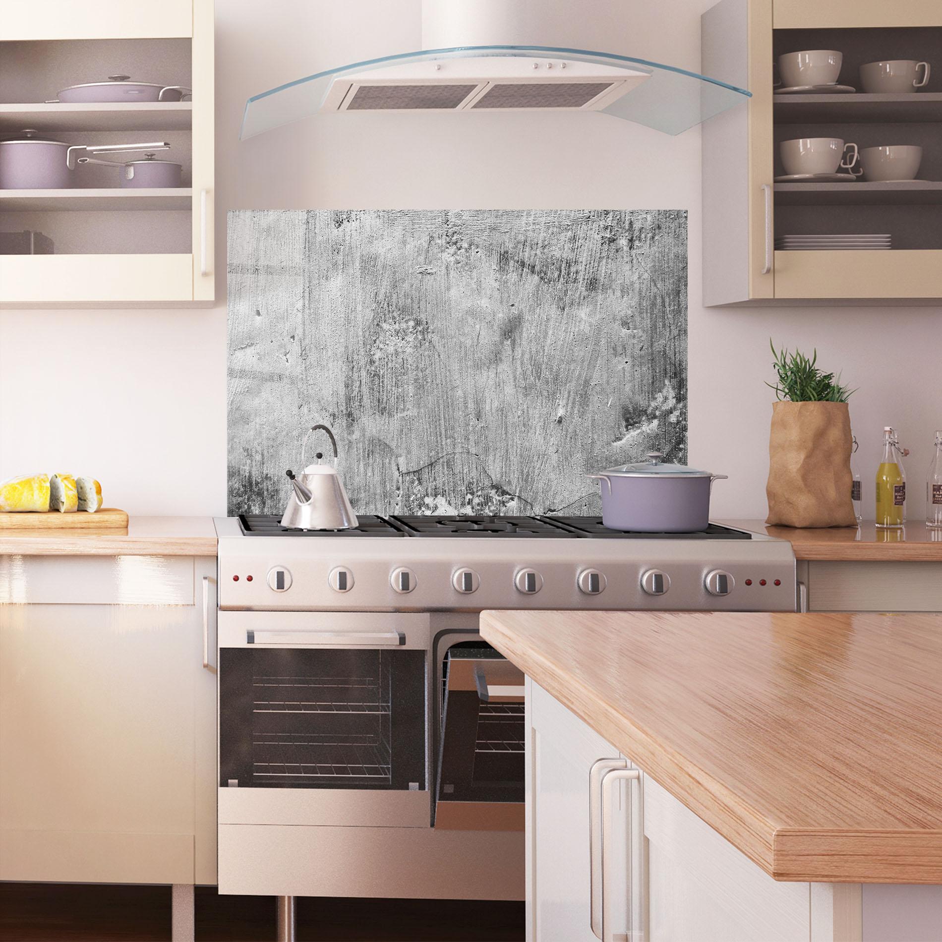 Panou Sticla Bucatarie Detail Cement mockup 1