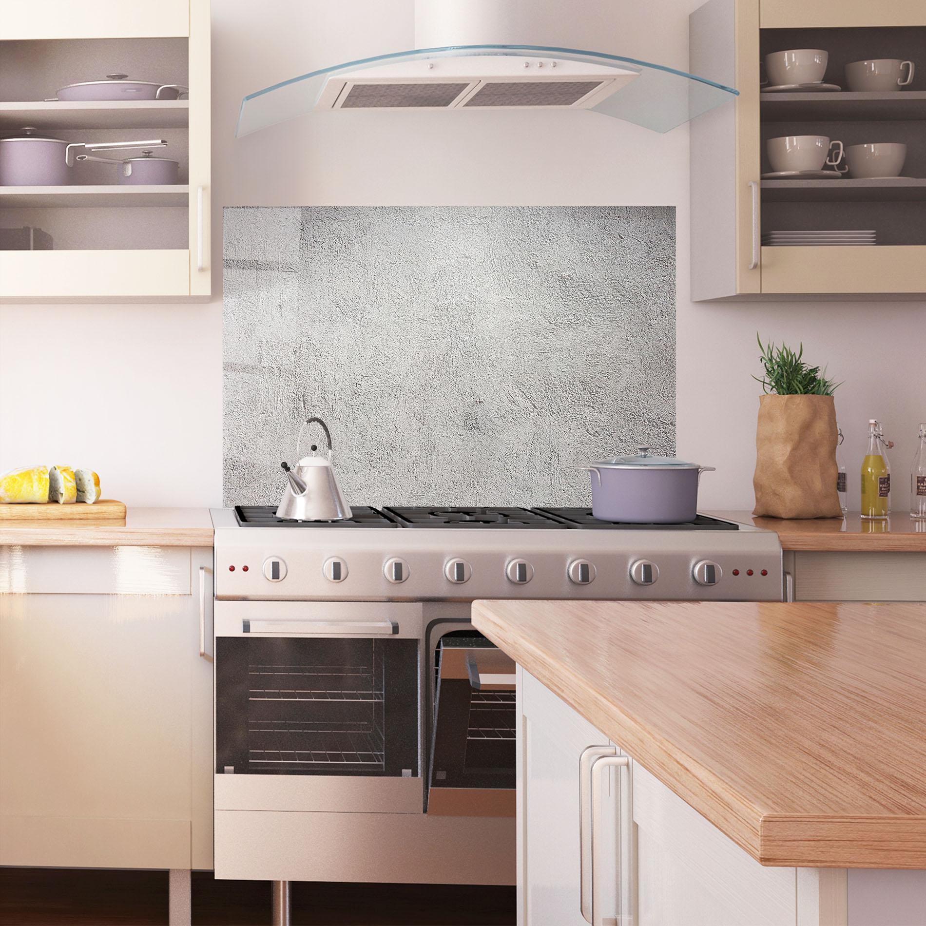 Panou Sticla Bucatarie Grey Texture Ciment mockup 1