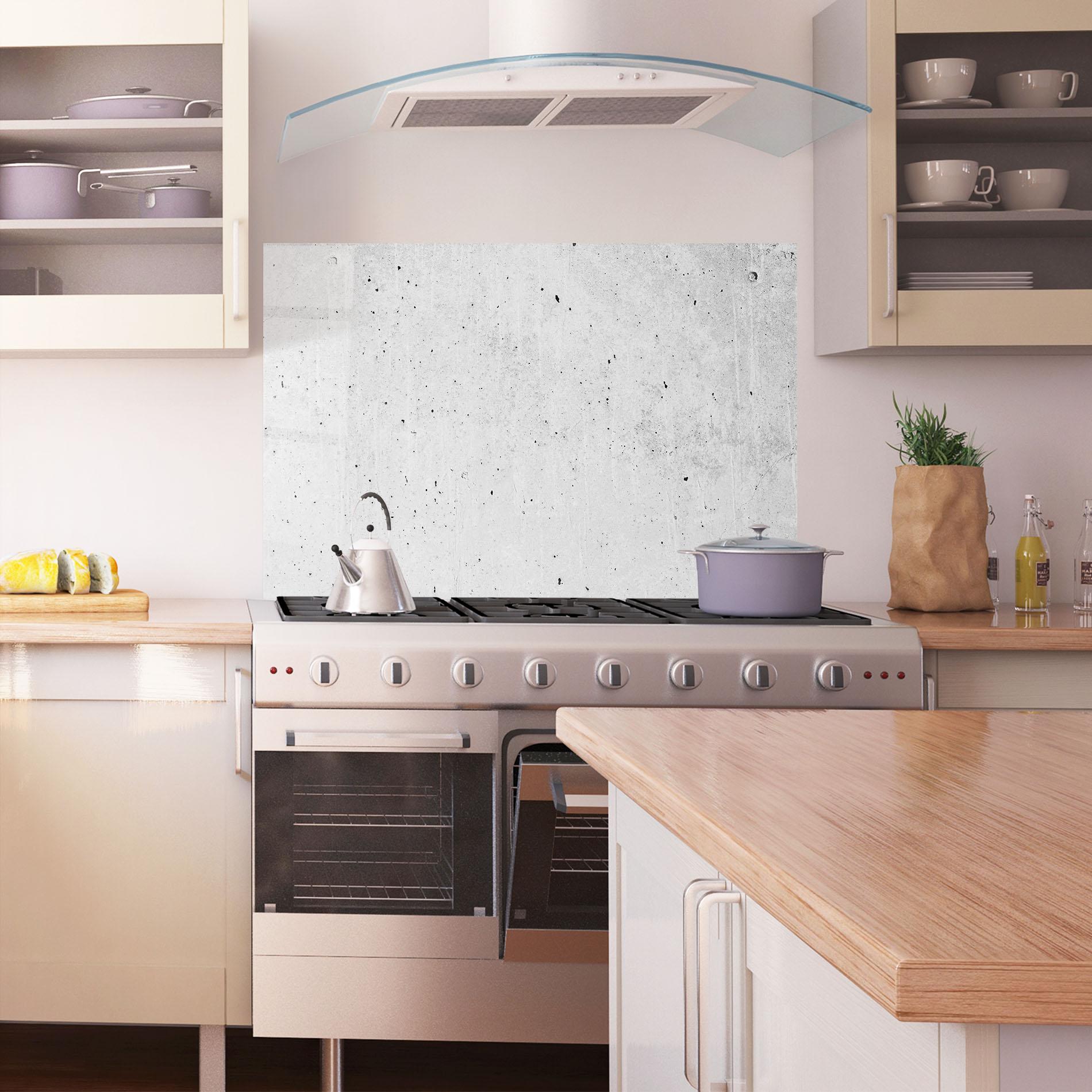 Panou Sticla Bucatarie Grunge Ciment mockup 1