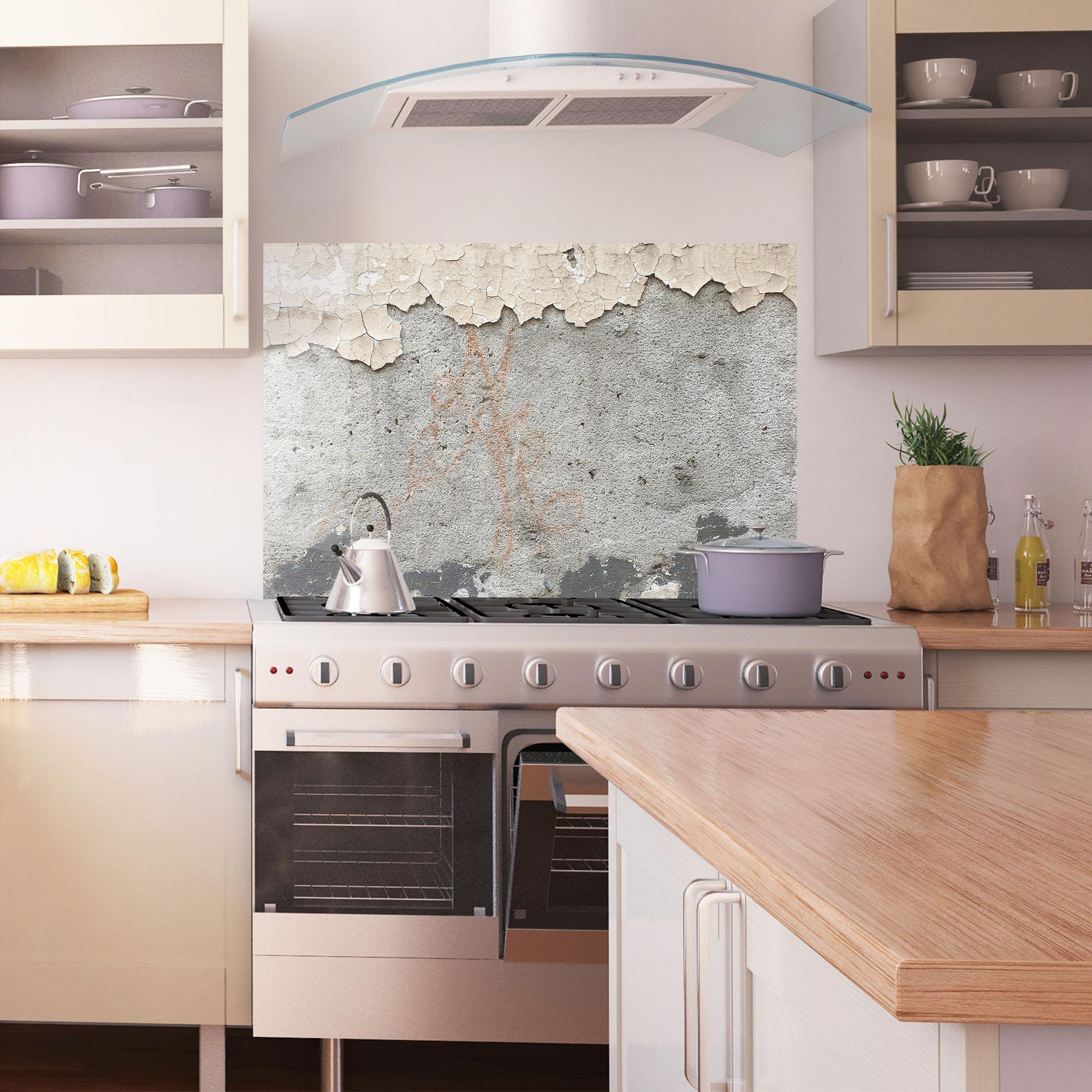 Panou Sticla Bucatarie Old Rusty Ciment mockup 1