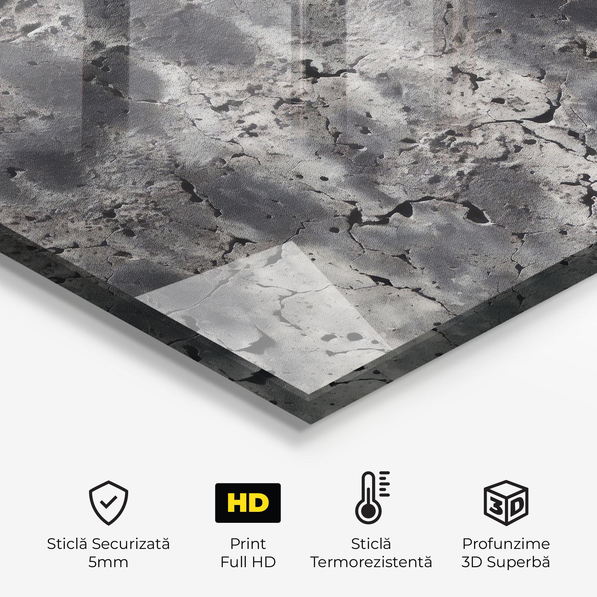 Panou Sticla Bucatarie Abstract Texture Concrete mockup 2