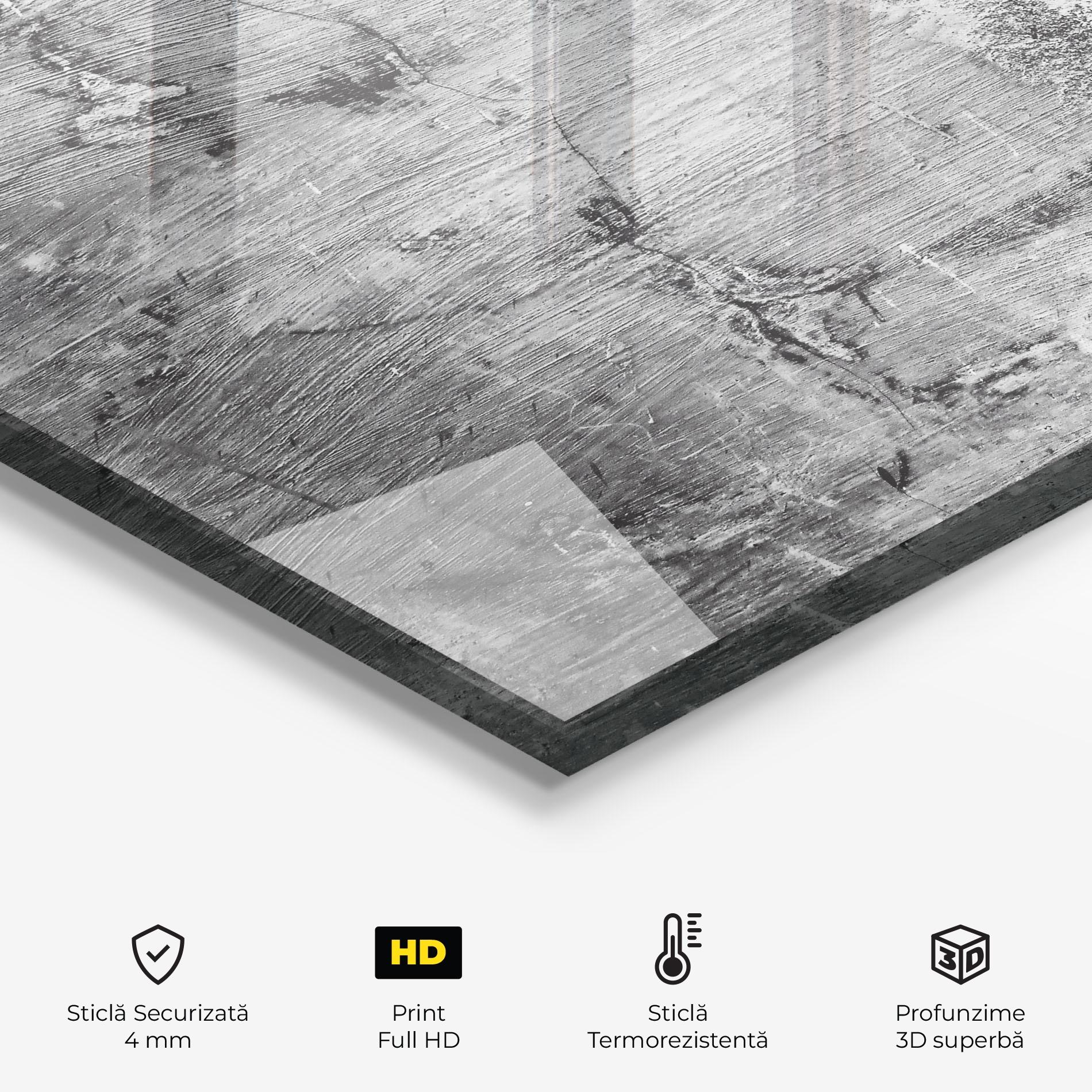 Panou Sticla Bucatarie Cement Surface mockup 2