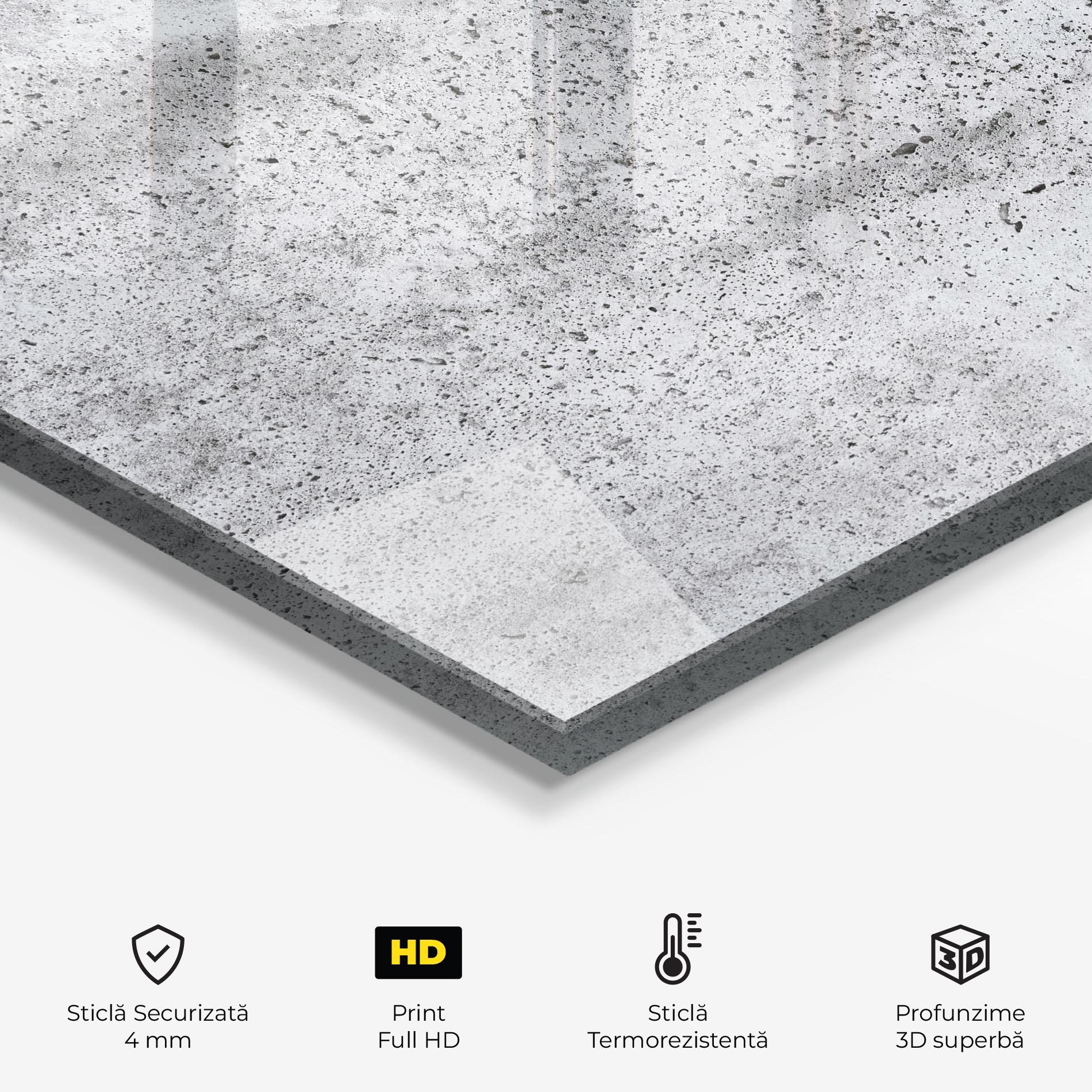 Panou Sticla Bucatarie Cement Texture mockup 2