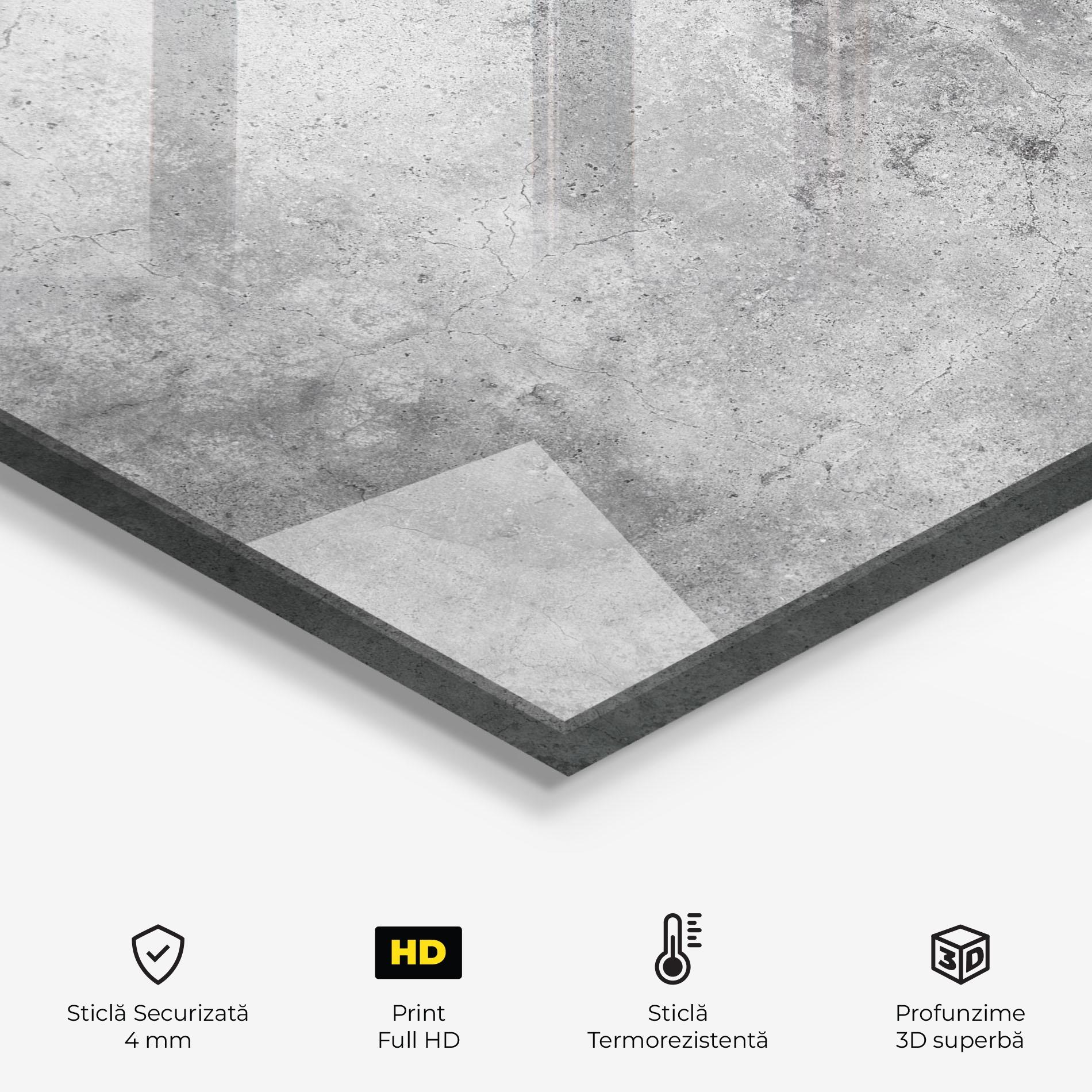 Panou Sticla Bucatarie Cement Wall Texture Background mockup 2