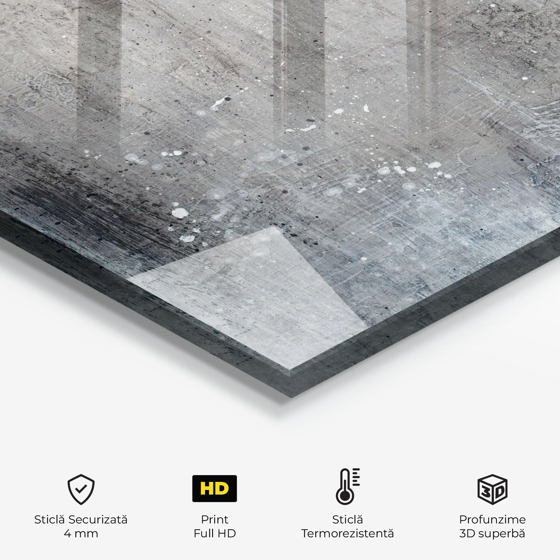 Panou Sticla Bucatarie Darkish Ciment mockup 2