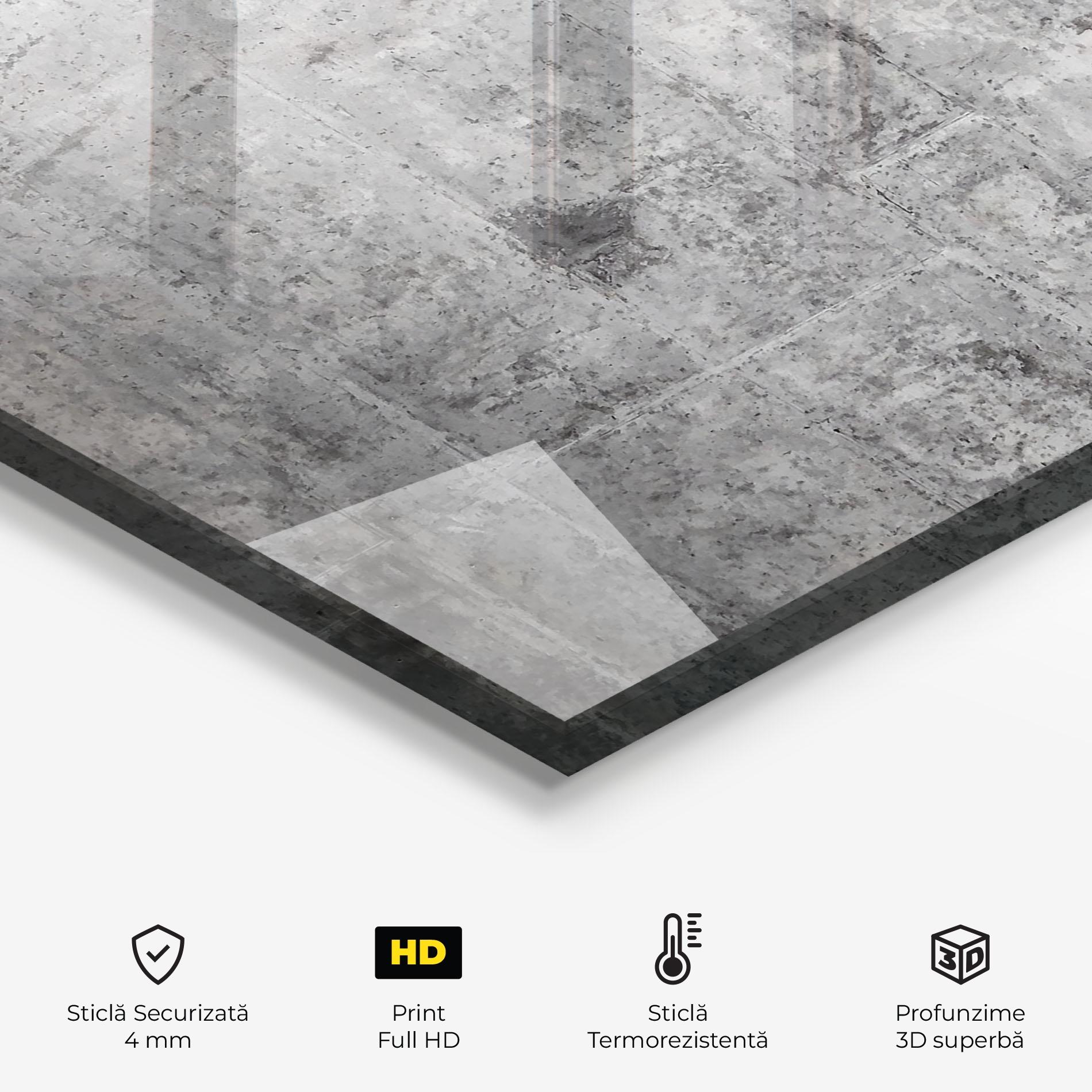 Panou Sticla Bucatarie Dirty Texture mockup 2