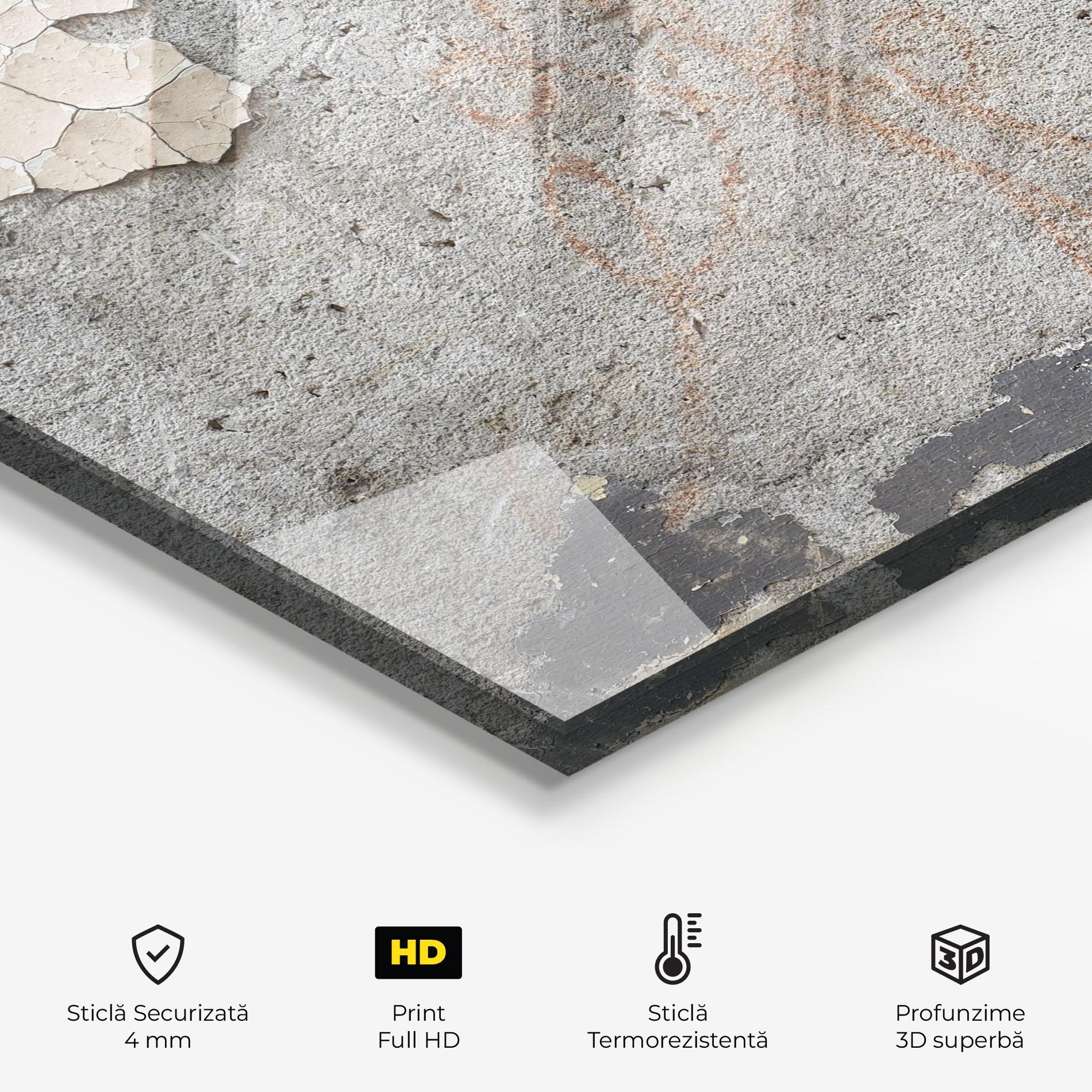 Panou Sticla Bucatarie Old Rusty Ciment mockup 2