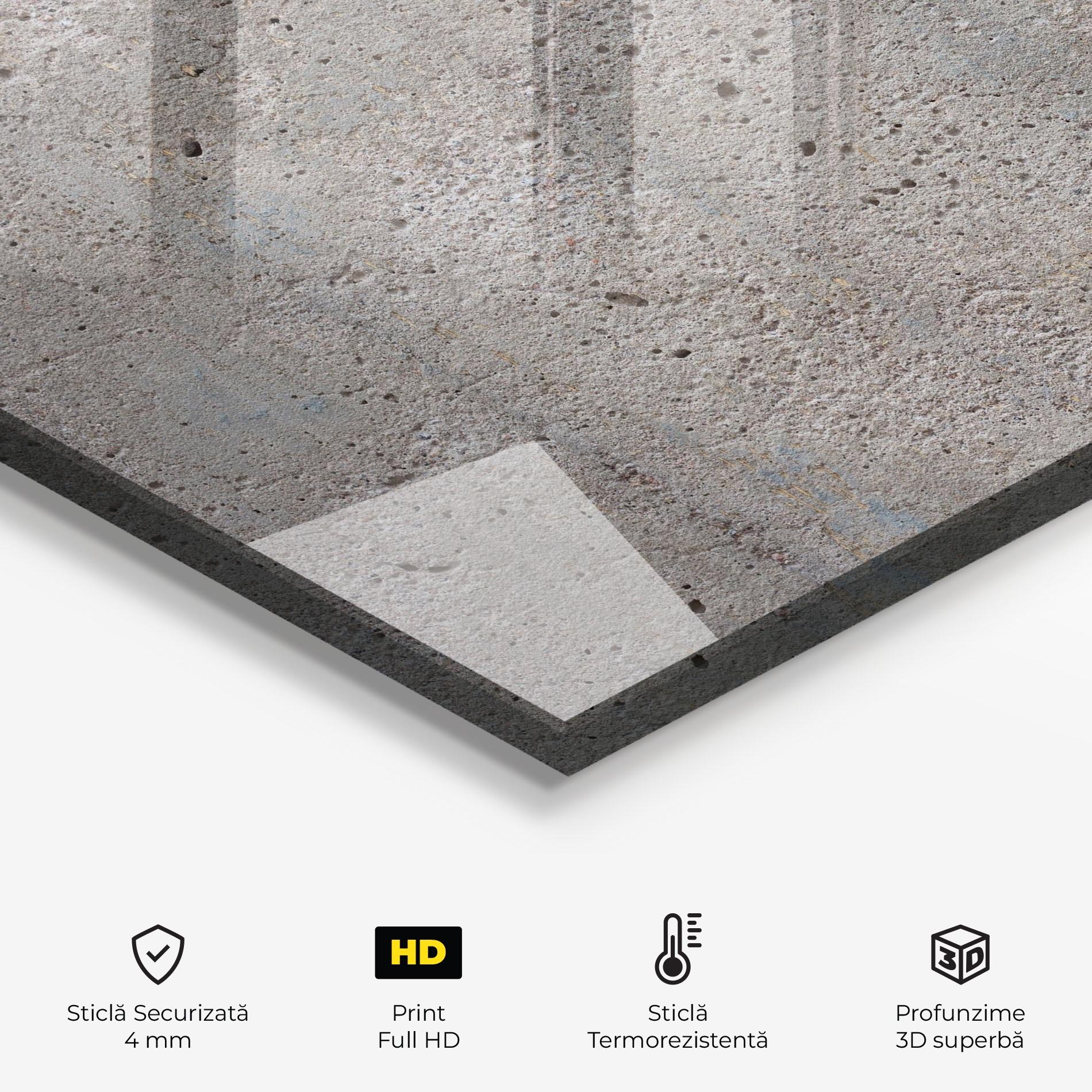 Panou Sticla Bucatarie Vintage Texture mockup 2