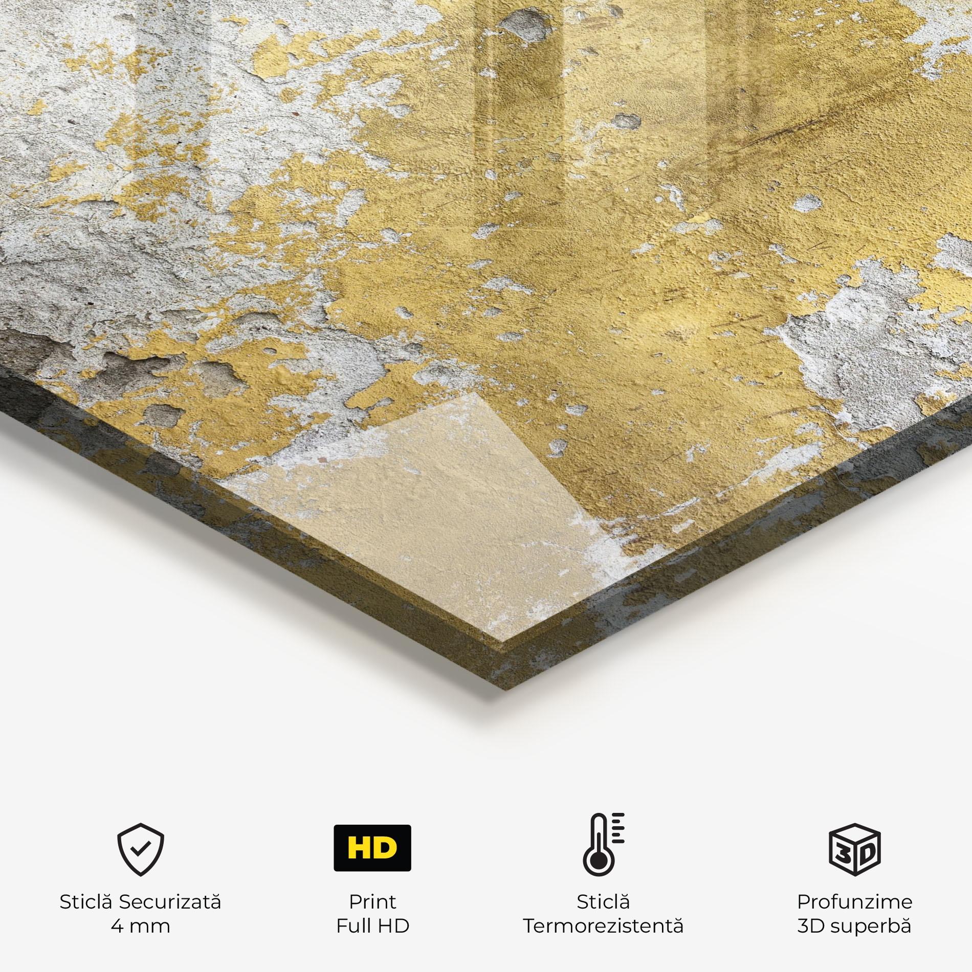 Panou Sticla Bucatarie Yellowish Ciment mockup 2