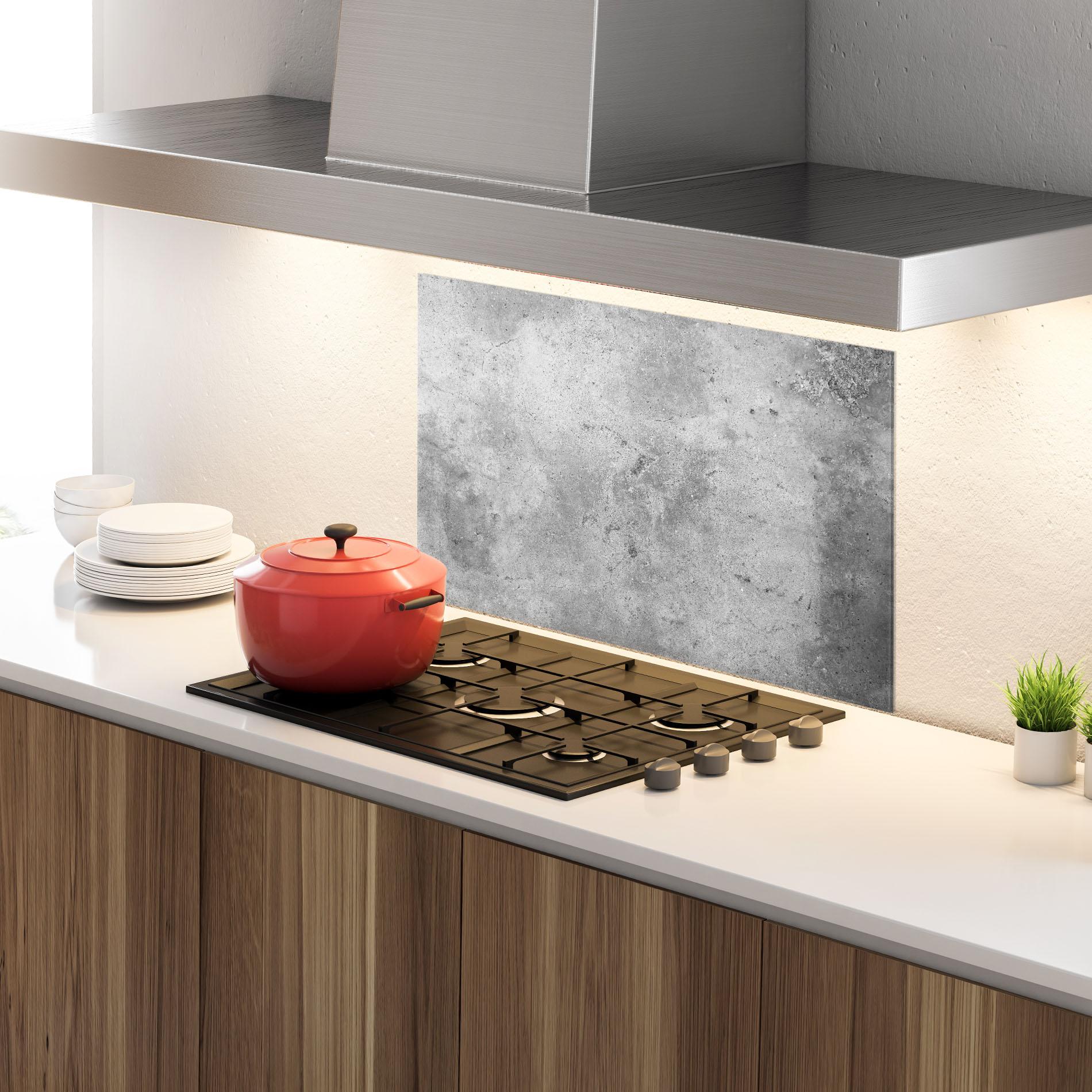 Panou Sticla Bucatarie Cement Wall Texture Background mockup 4