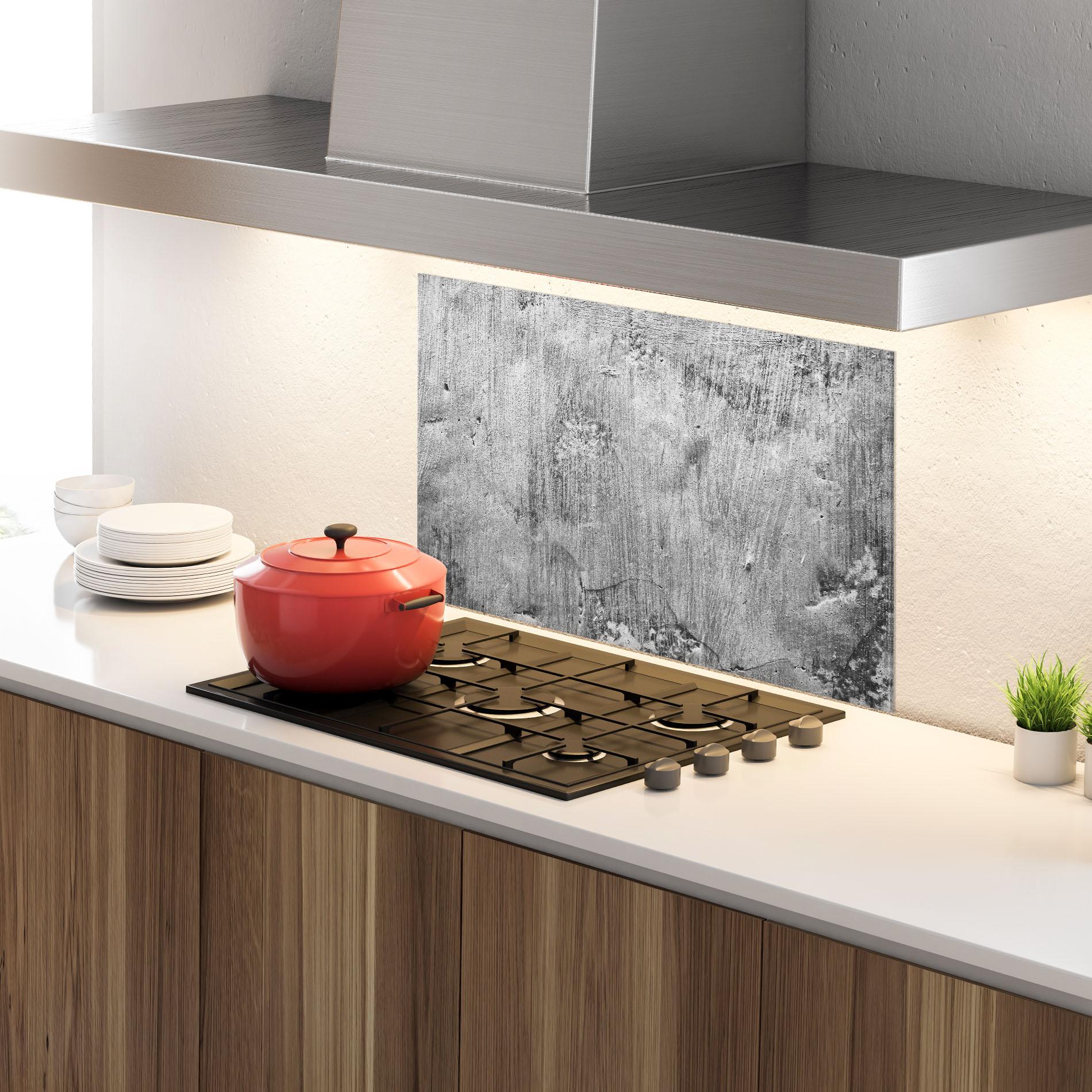 Panou Sticla Bucatarie Detail Cement mockup 4