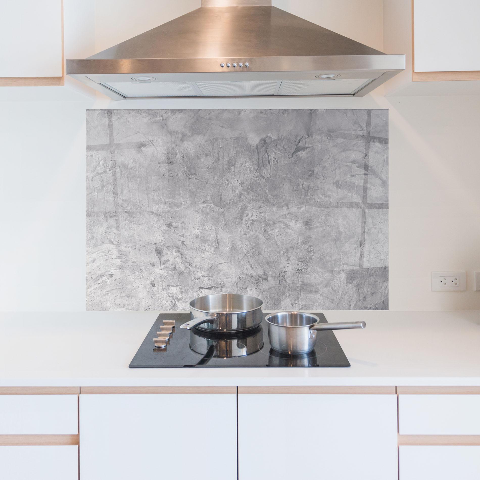 Panou Sticla Bucatarie Abstract Grey Wall mockup 5