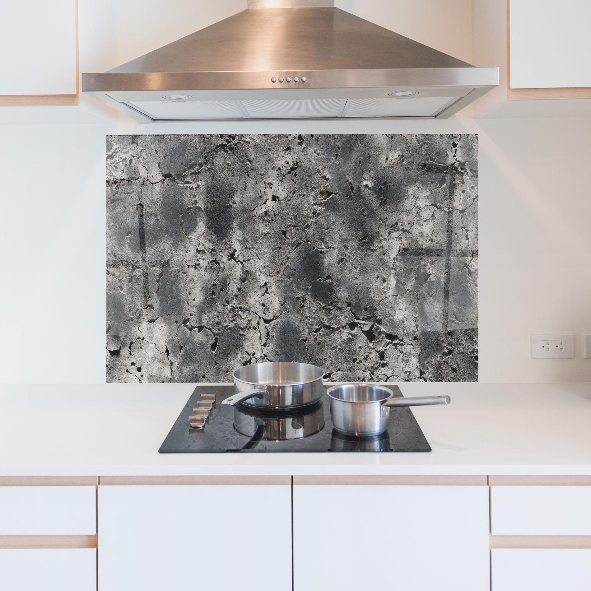 Panou Sticla Bucatarie Abstract Texture Concrete mockup 5