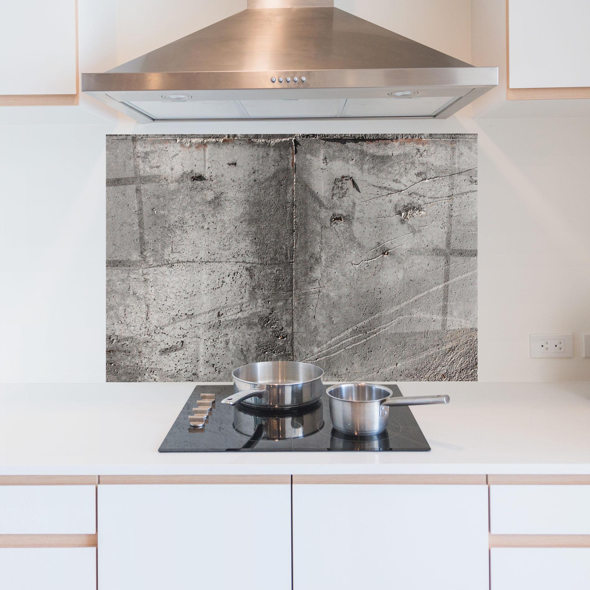 Panou Sticla Bucatarie Brown Ciment mockup 5