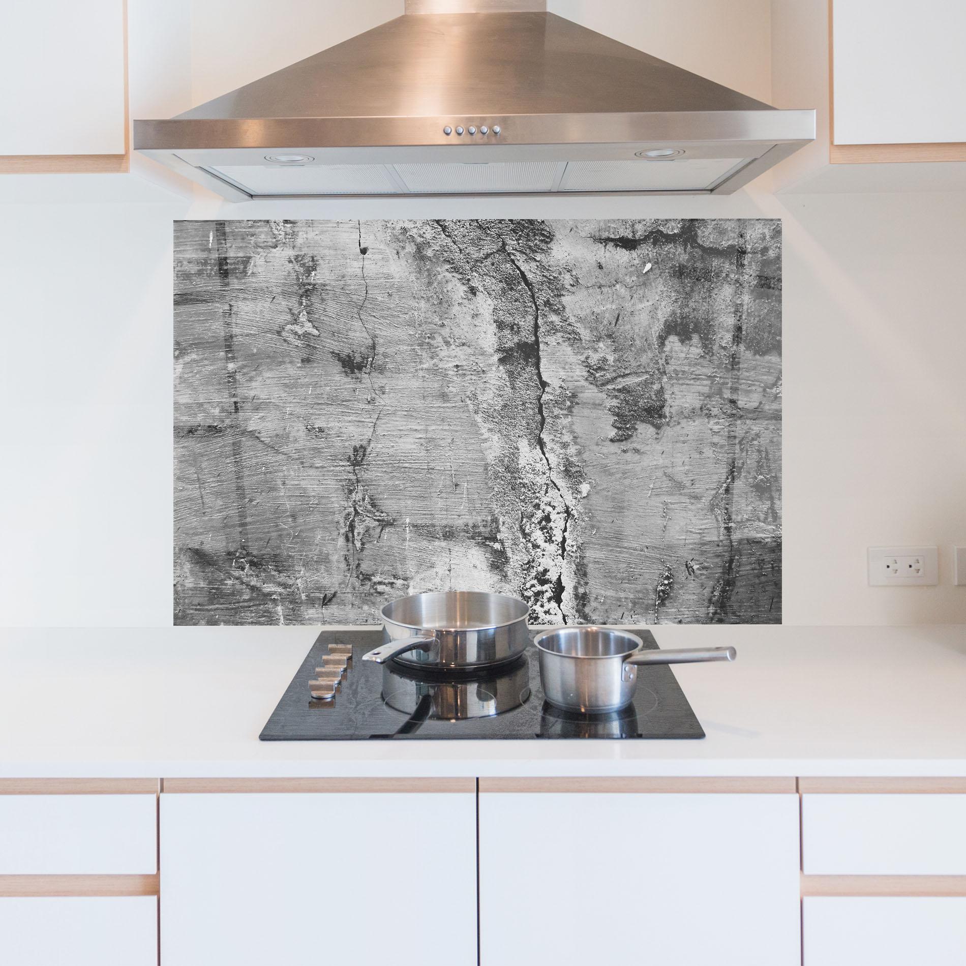 Panou Sticla Bucatarie Cement Surface mockup 5