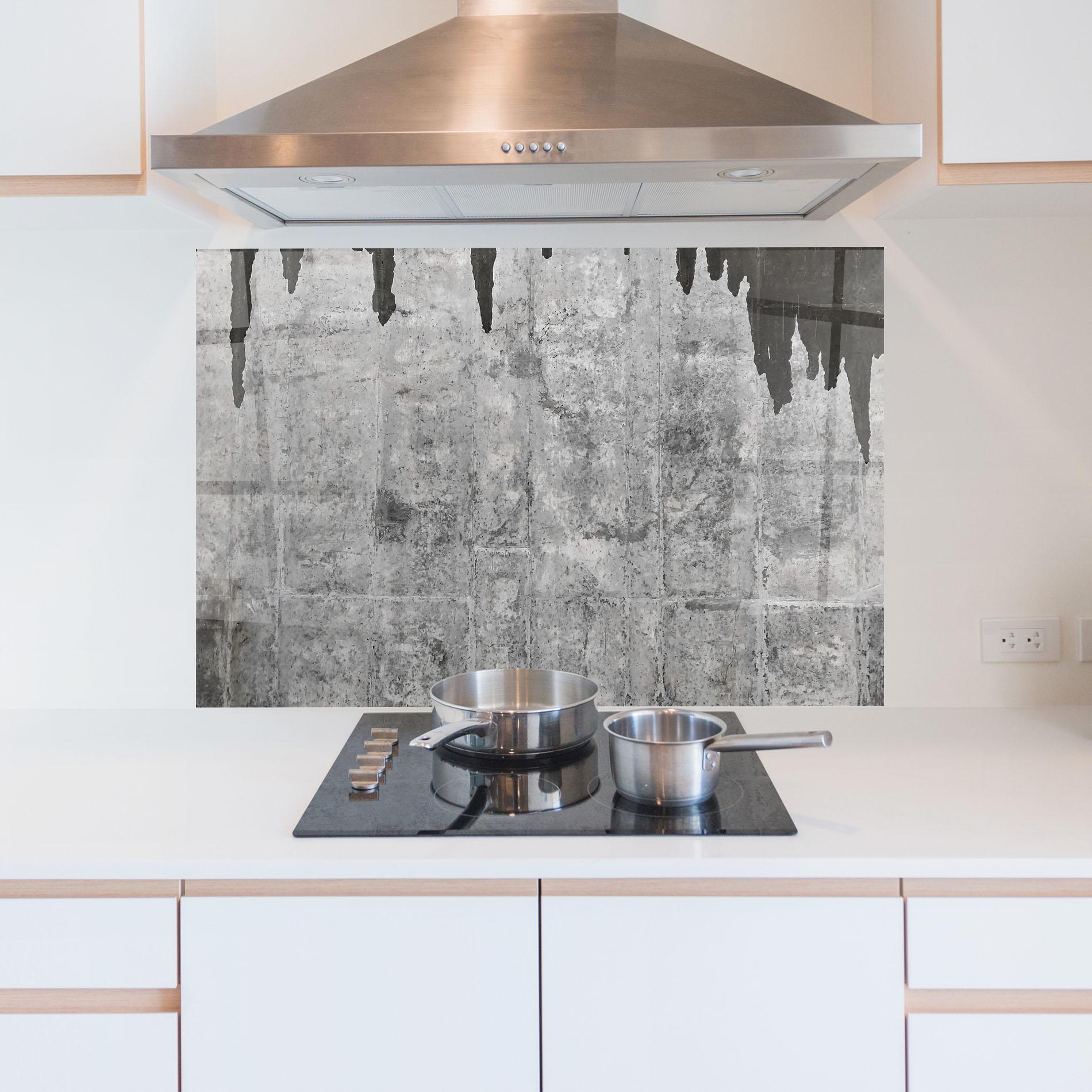 Panou Sticla Bucatarie Dirty Texture mockup 5