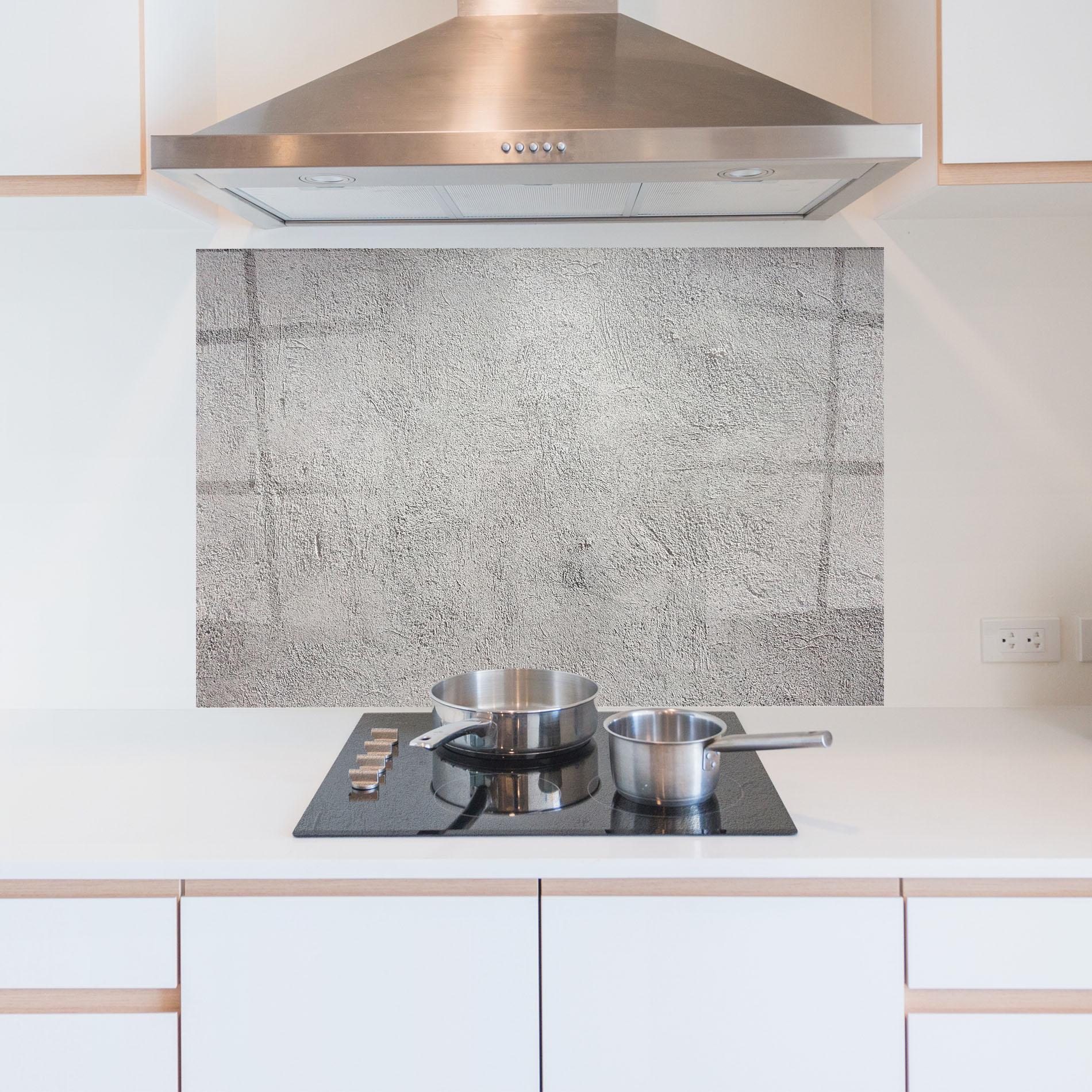 Panou Sticla Bucatarie Grey Texture Ciment mockup 5