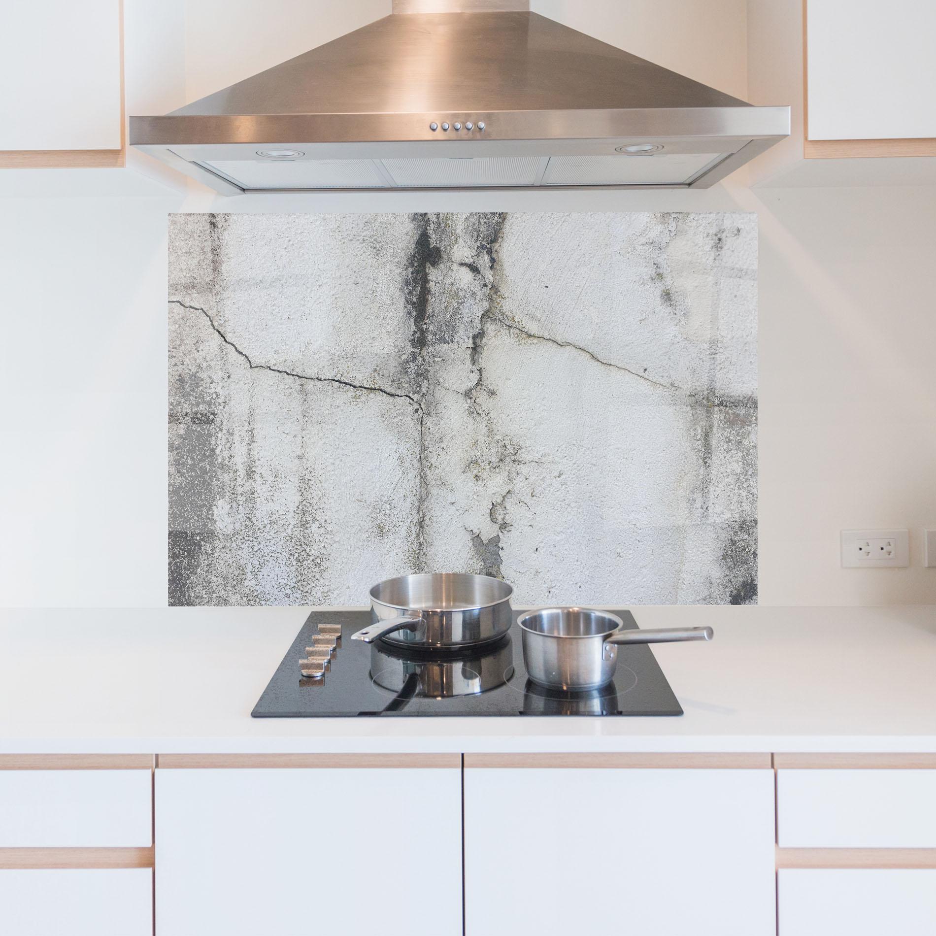 Panou Sticla Bucatarie Little Cracks Ciment mockup 5