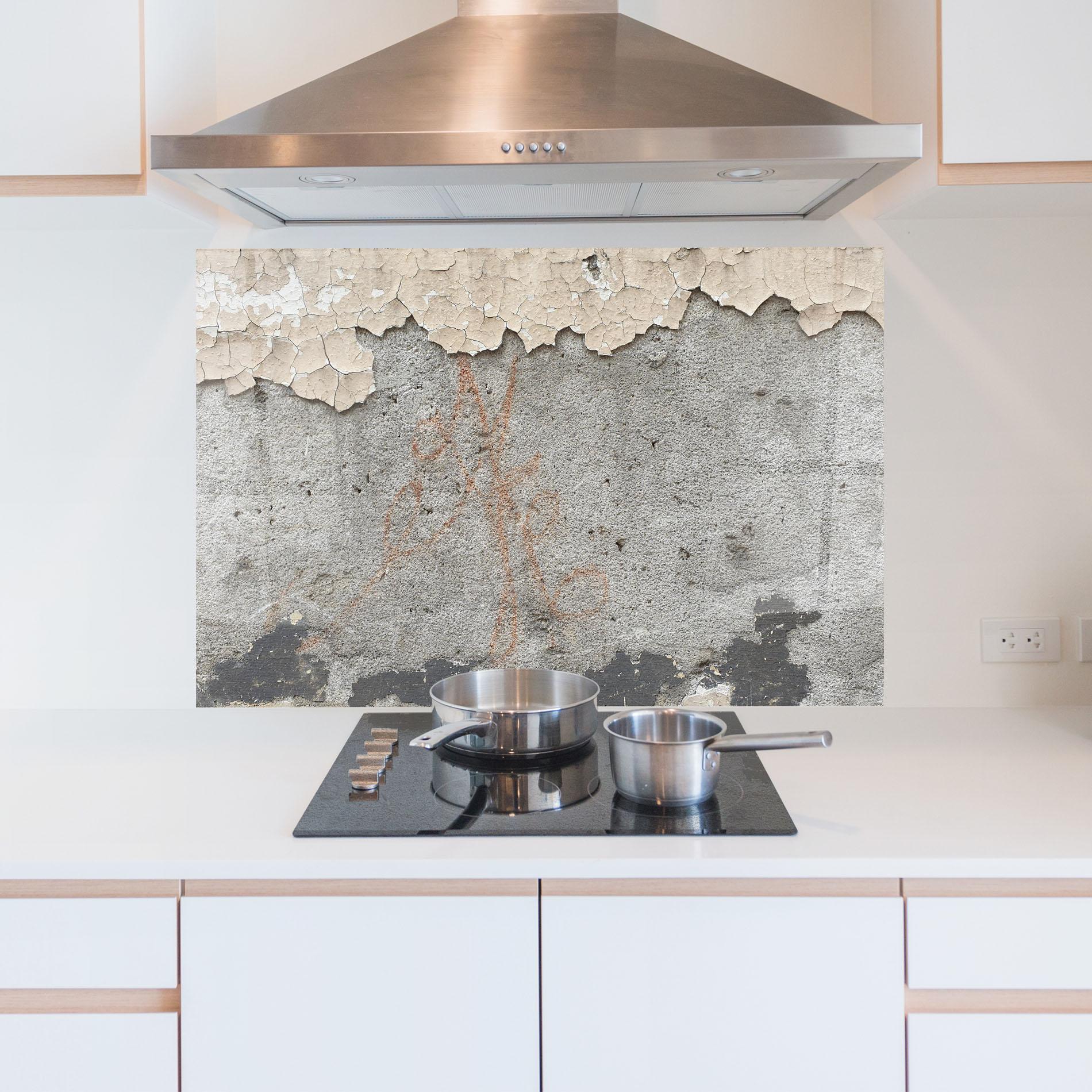 Panou Sticla Bucatarie Old Rusty Ciment mockup 5