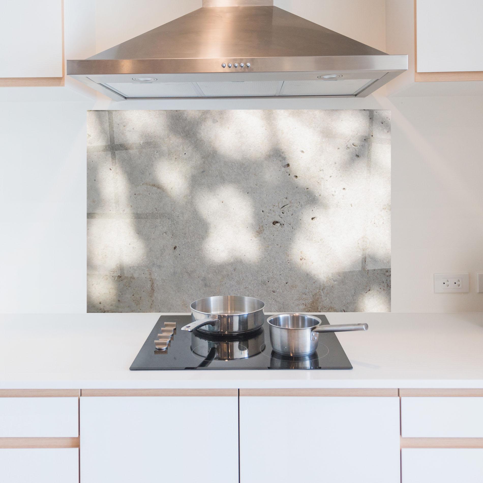 Panou Sticla Bucatarie Shadows On Cement mockup 5