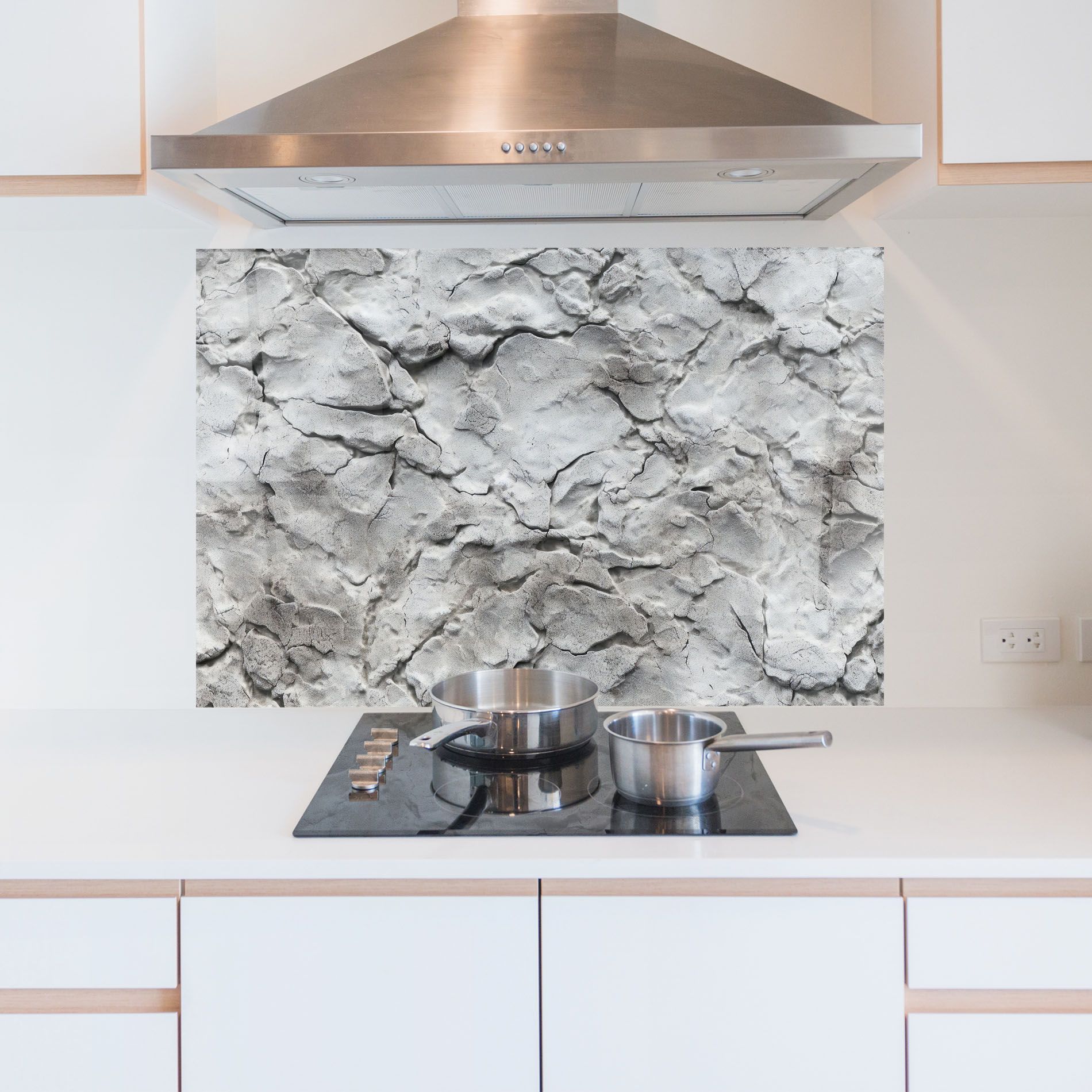 Texture Gray Stone Wall mockup 5