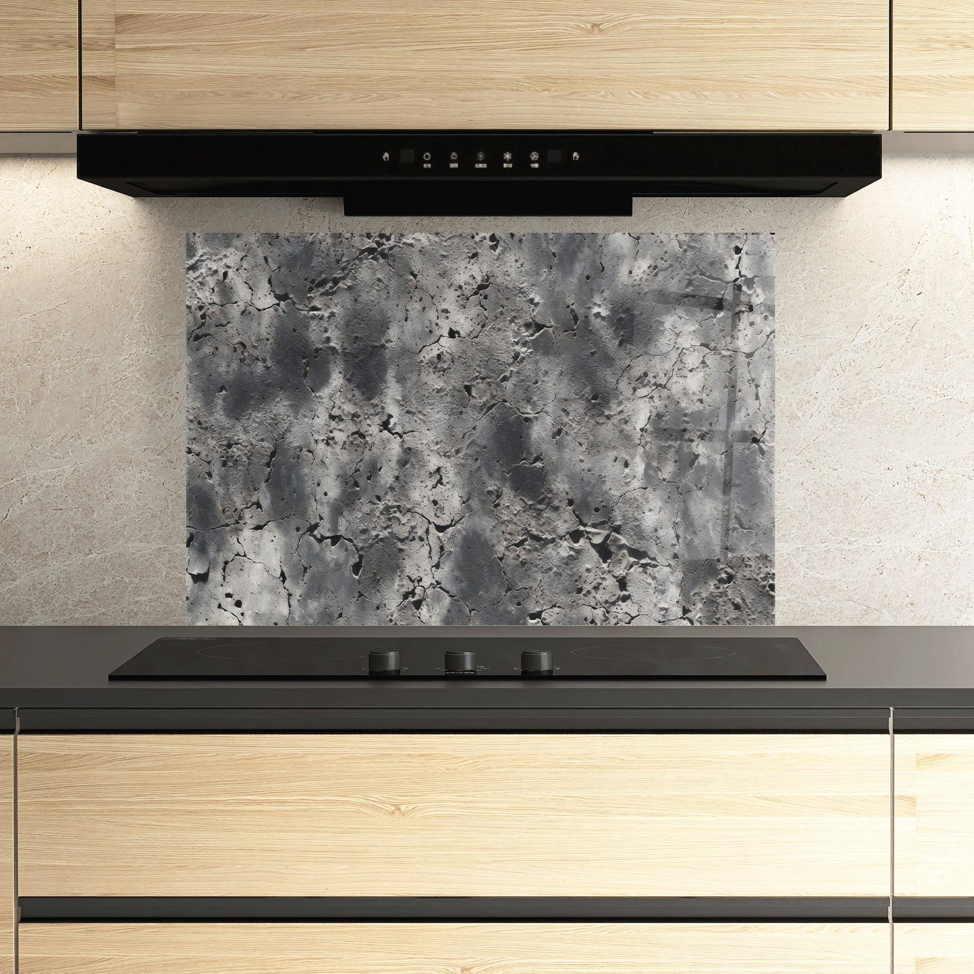 Panou Sticla Bucatarie Abstract Texture Concrete mockup 3