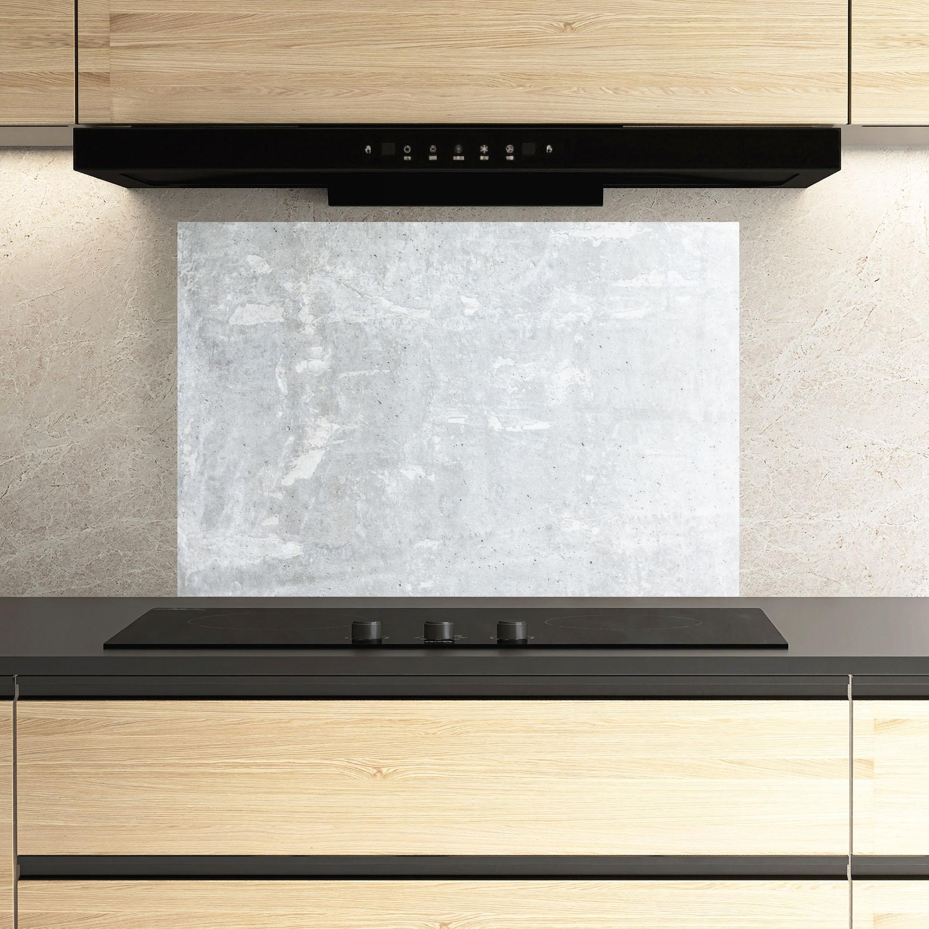 Panou Sticla Bucatarie Bright Ciment Texture mockup 3