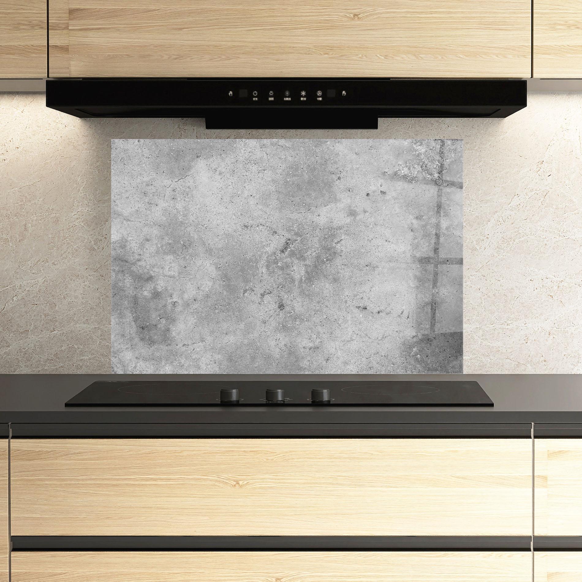 Panou Sticla Bucatarie Cement Wall Texture Background mockup 3