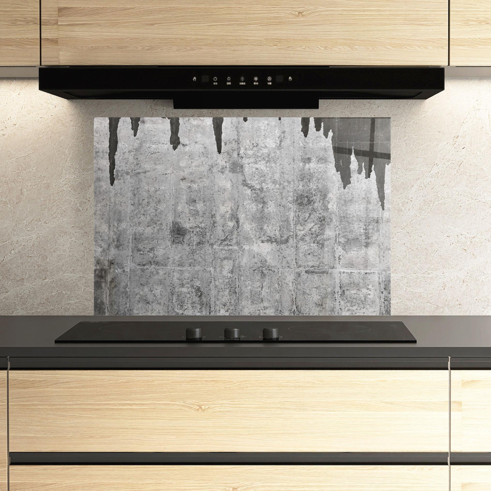 Panou Sticla Bucatarie Dirty Texture mockup 3