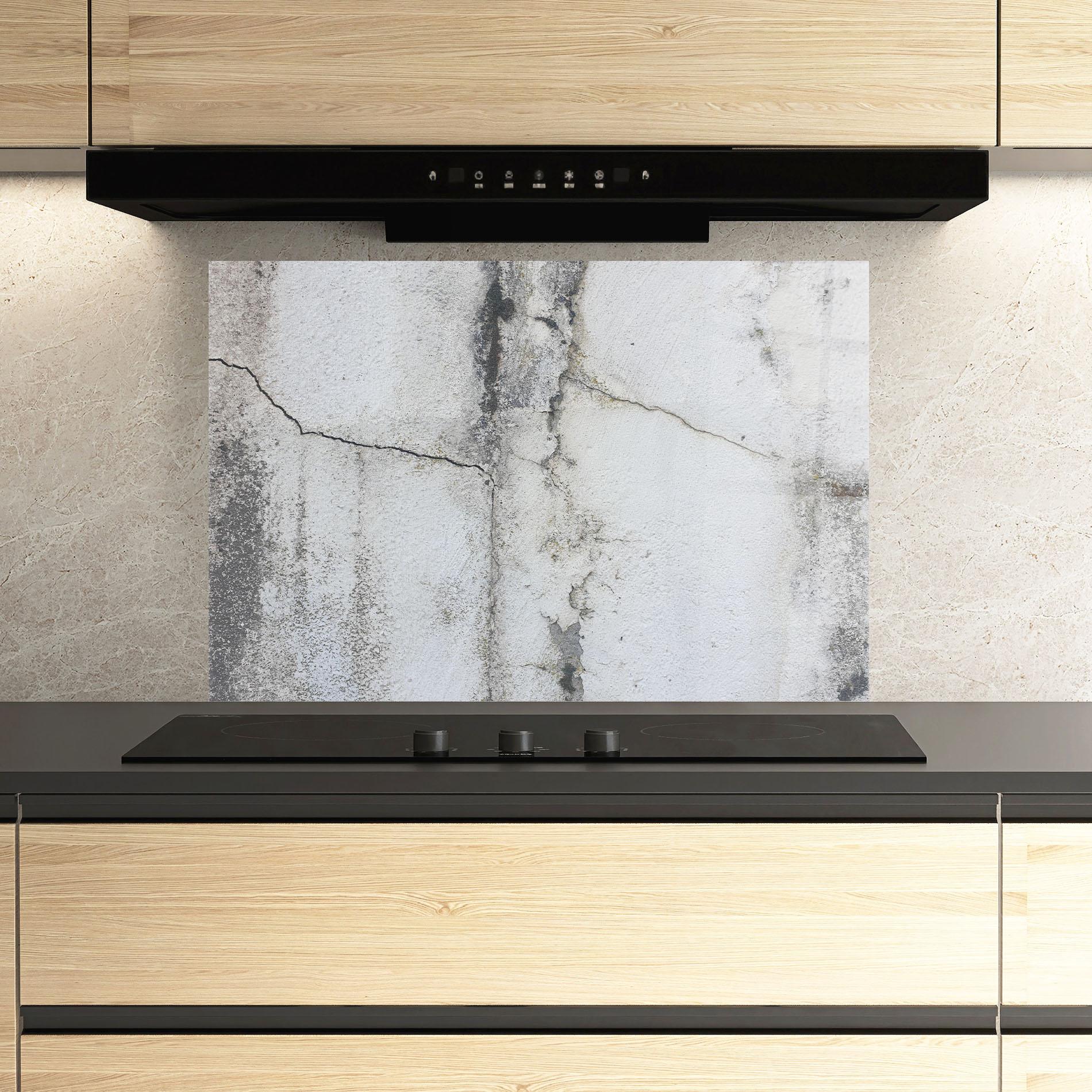 Panou Sticla Bucatarie Little Cracks Ciment mockup 3